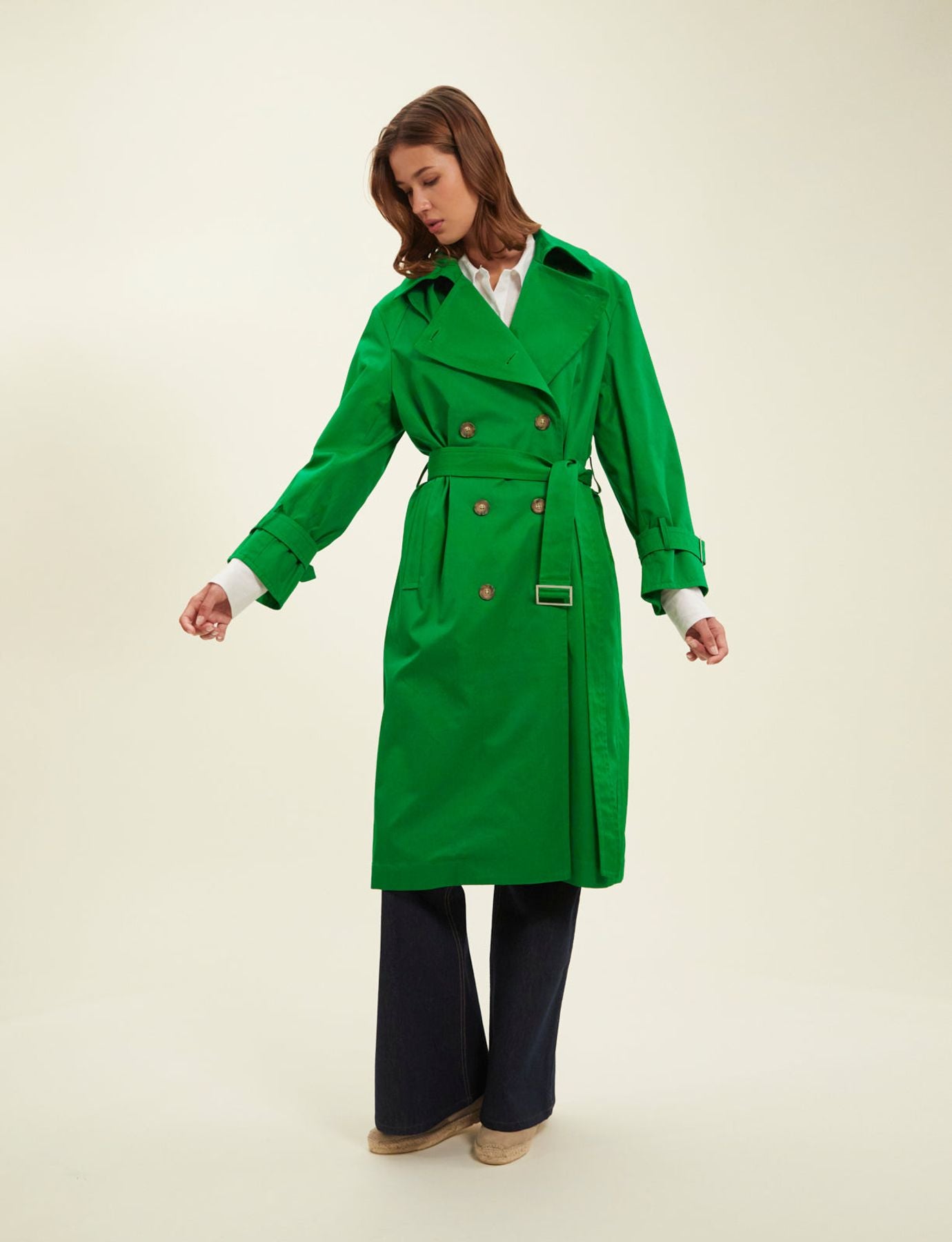 Gabardina verde pradera Blake