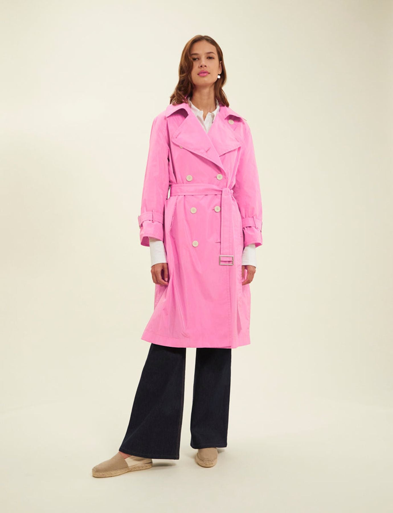 Gabardina rosa Blake