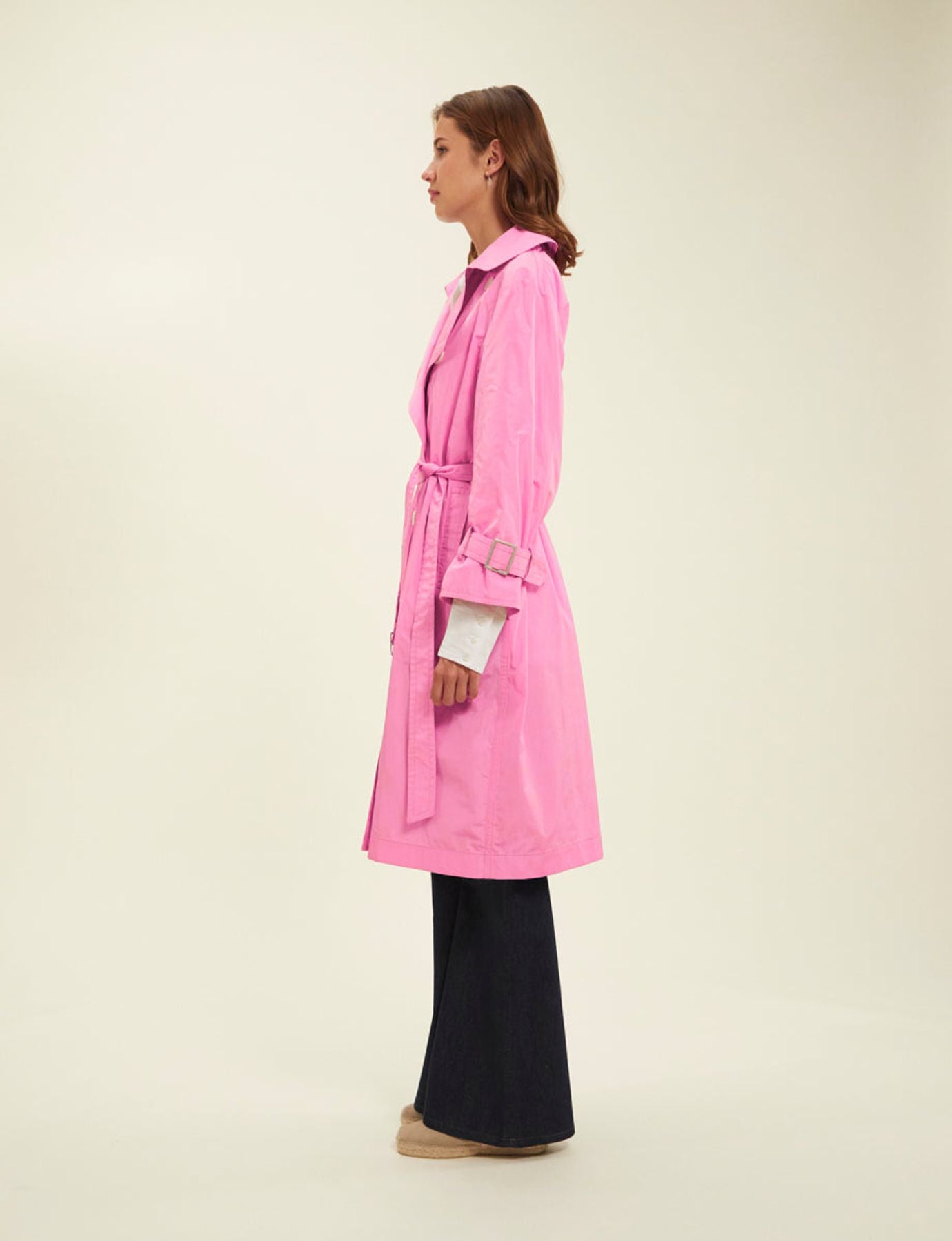 Gabardina rosa Blake