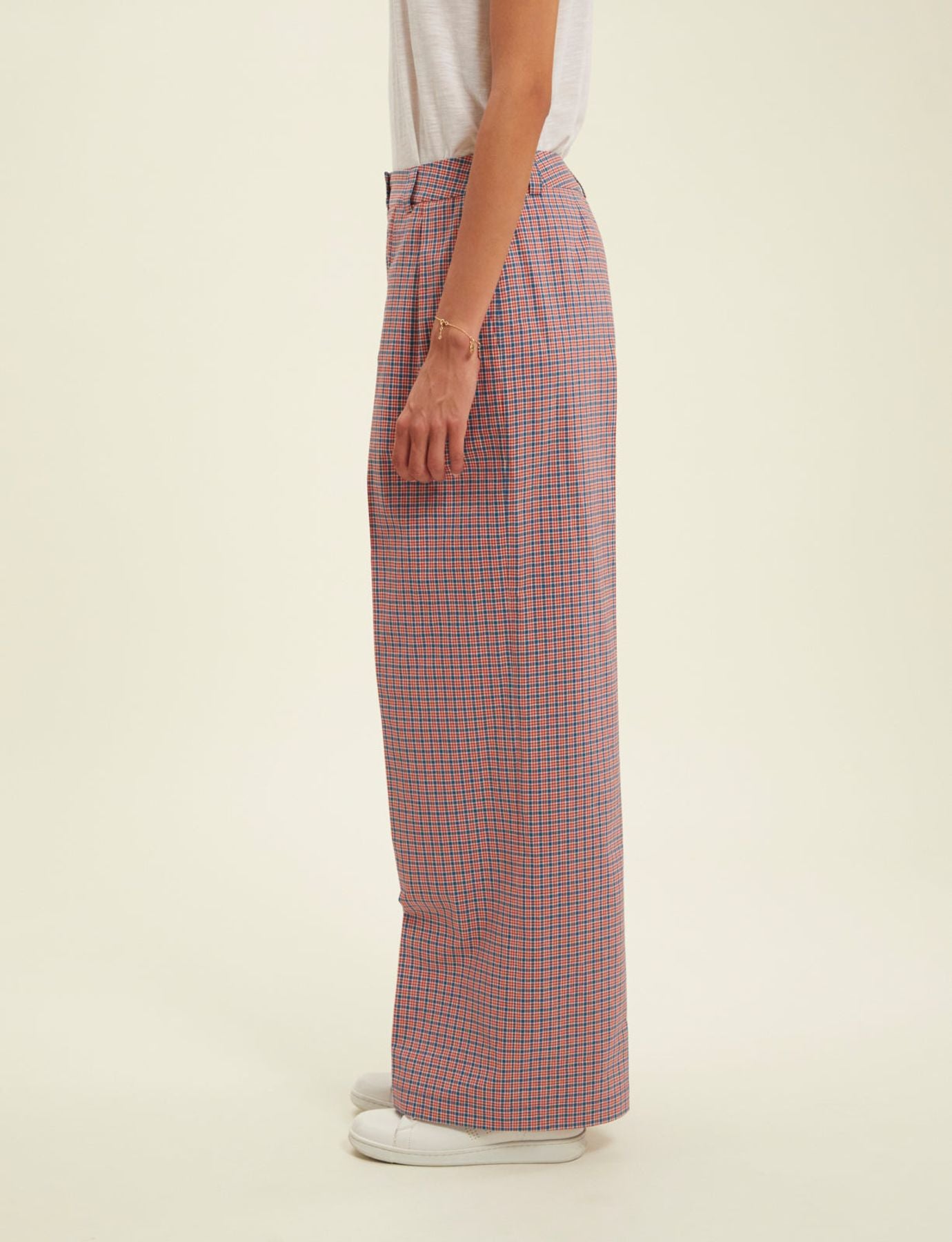 Pantalones de cuadros rojos Luciano