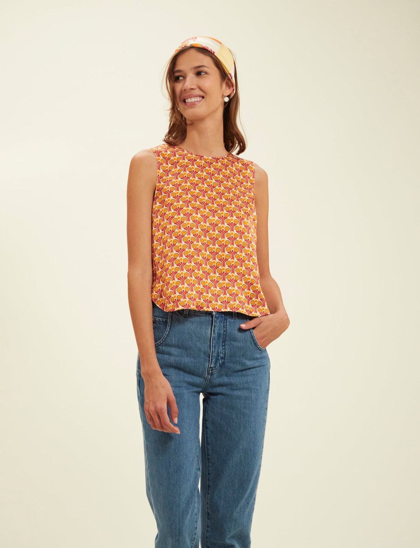 Albert Fountain red blouse