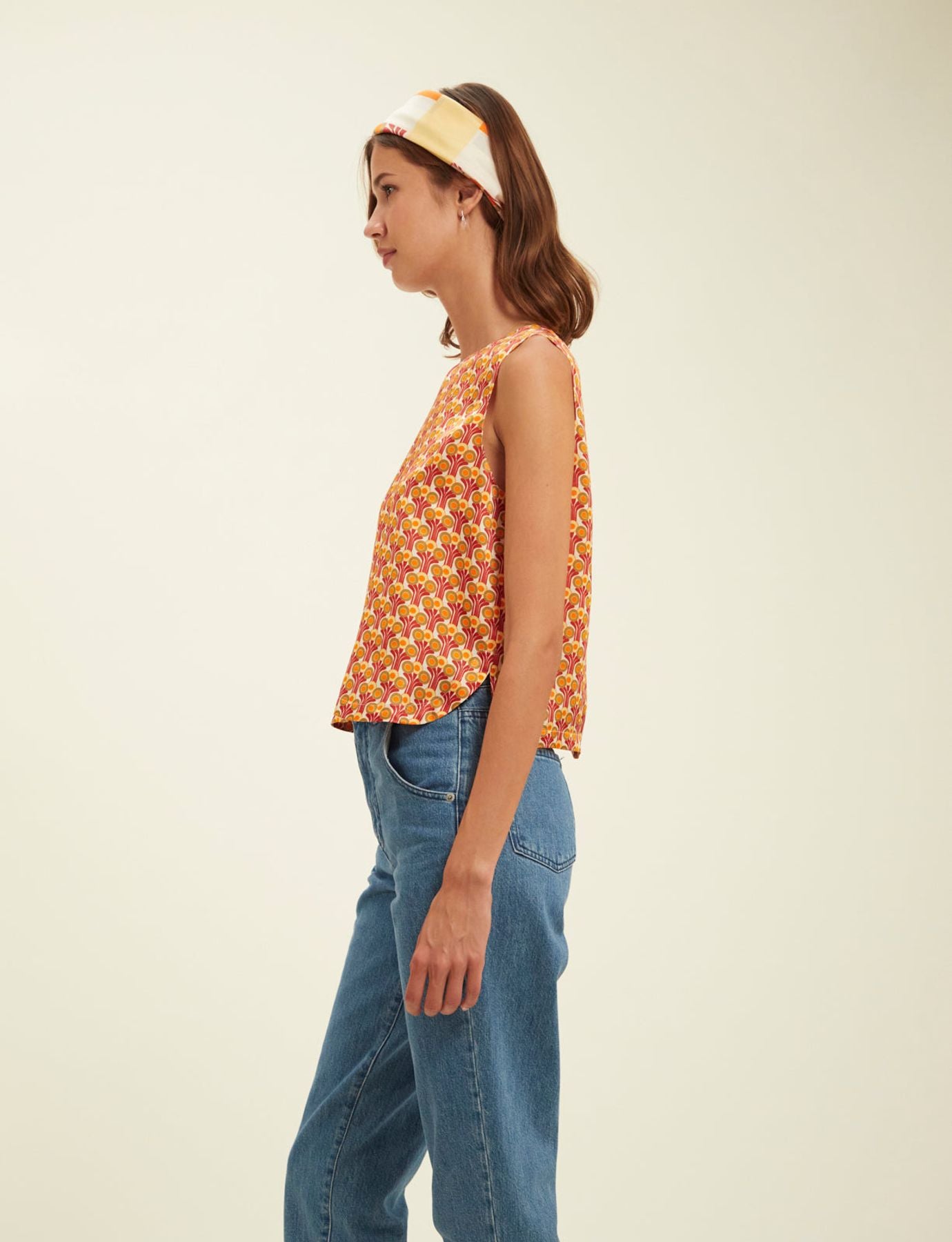 Albert Fountain red blouse