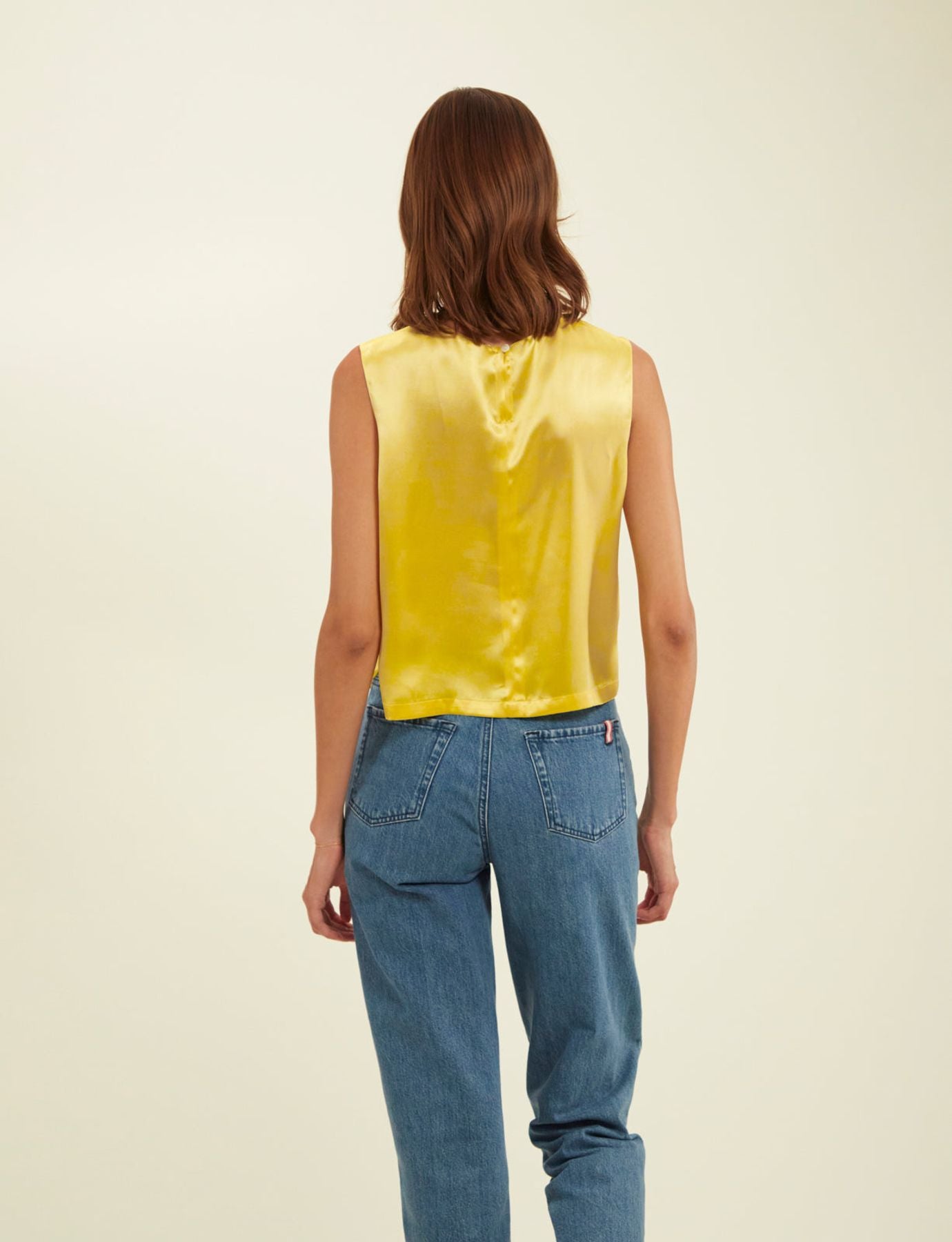 Albert yellow silk blouse