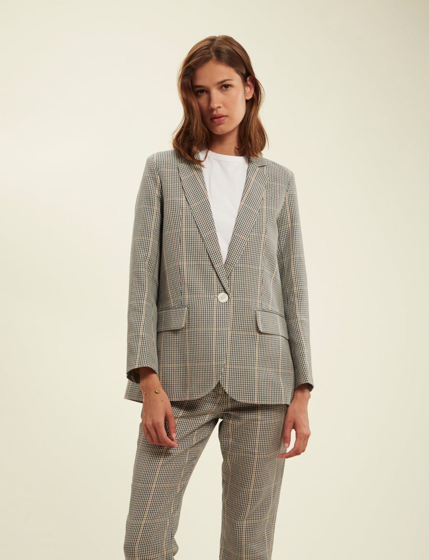 Chaqueta de cuadros Bruna