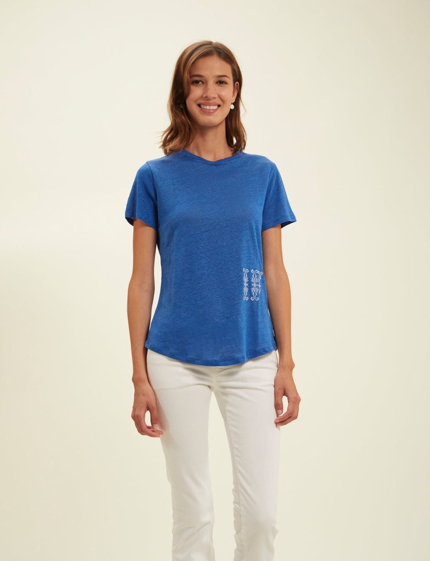 Camiseta Lisette azul cobalto
