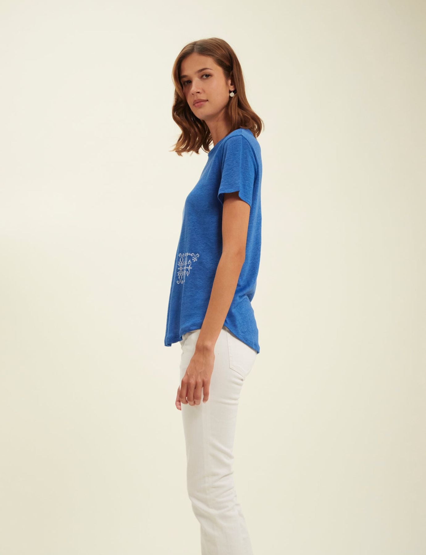 Camiseta Lisette azul cobalto