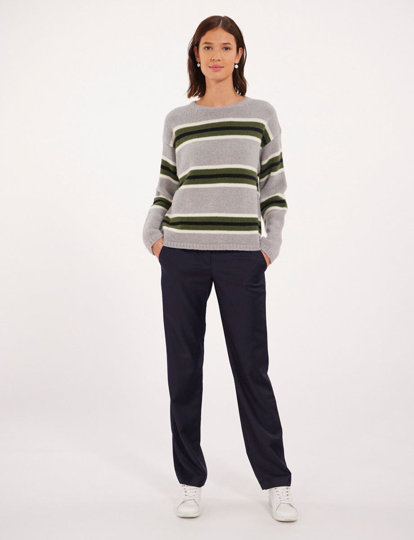 Elina lana jersey grey/green