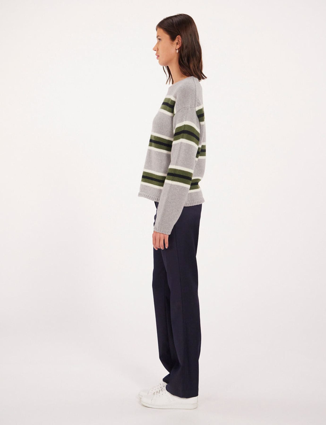 Elina lana jersey grey/green