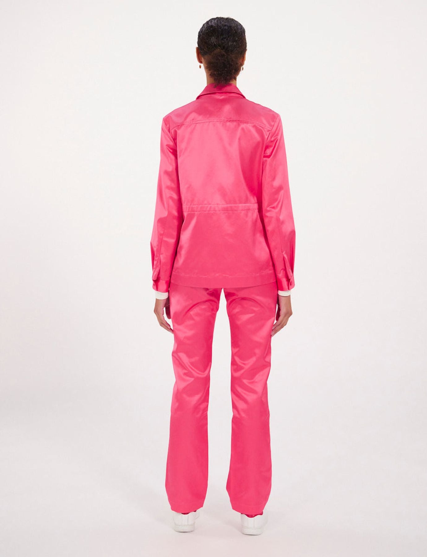 Chaqueta Flipper de satén rosa