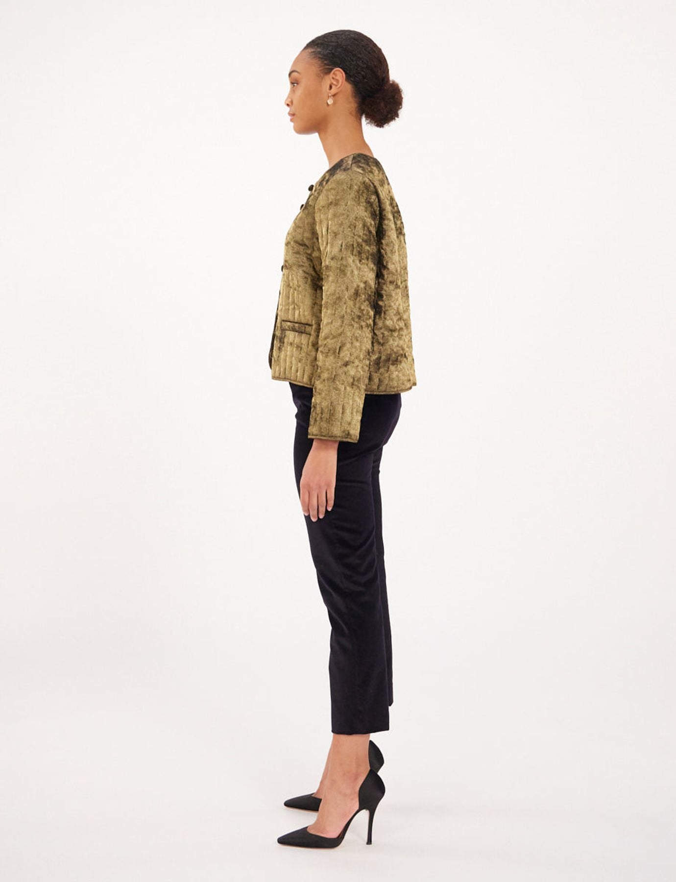 Wyoming-Jacke Gold-Lamé