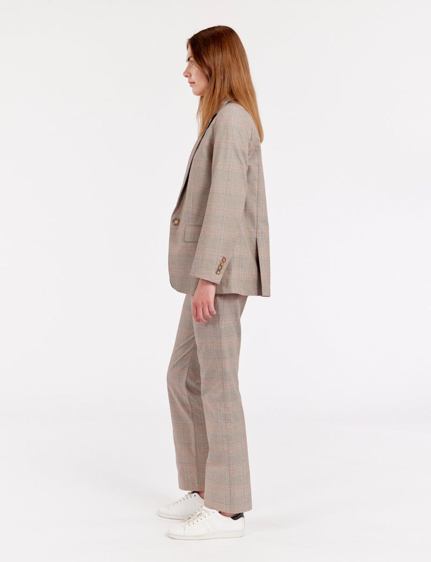 Chaqueta de cuadros de algodón Bruna