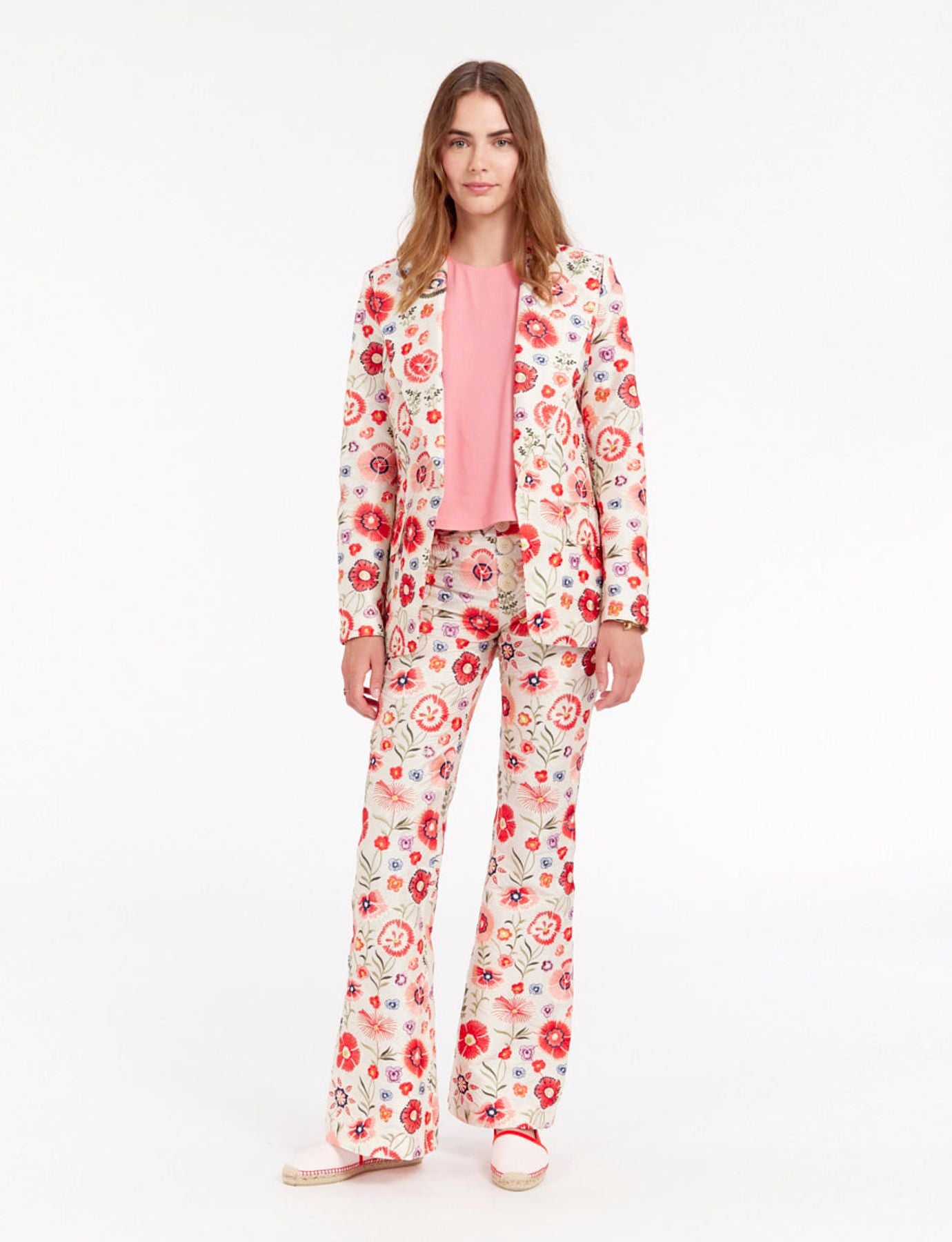 Chaqueta paloma bordada multicolor
