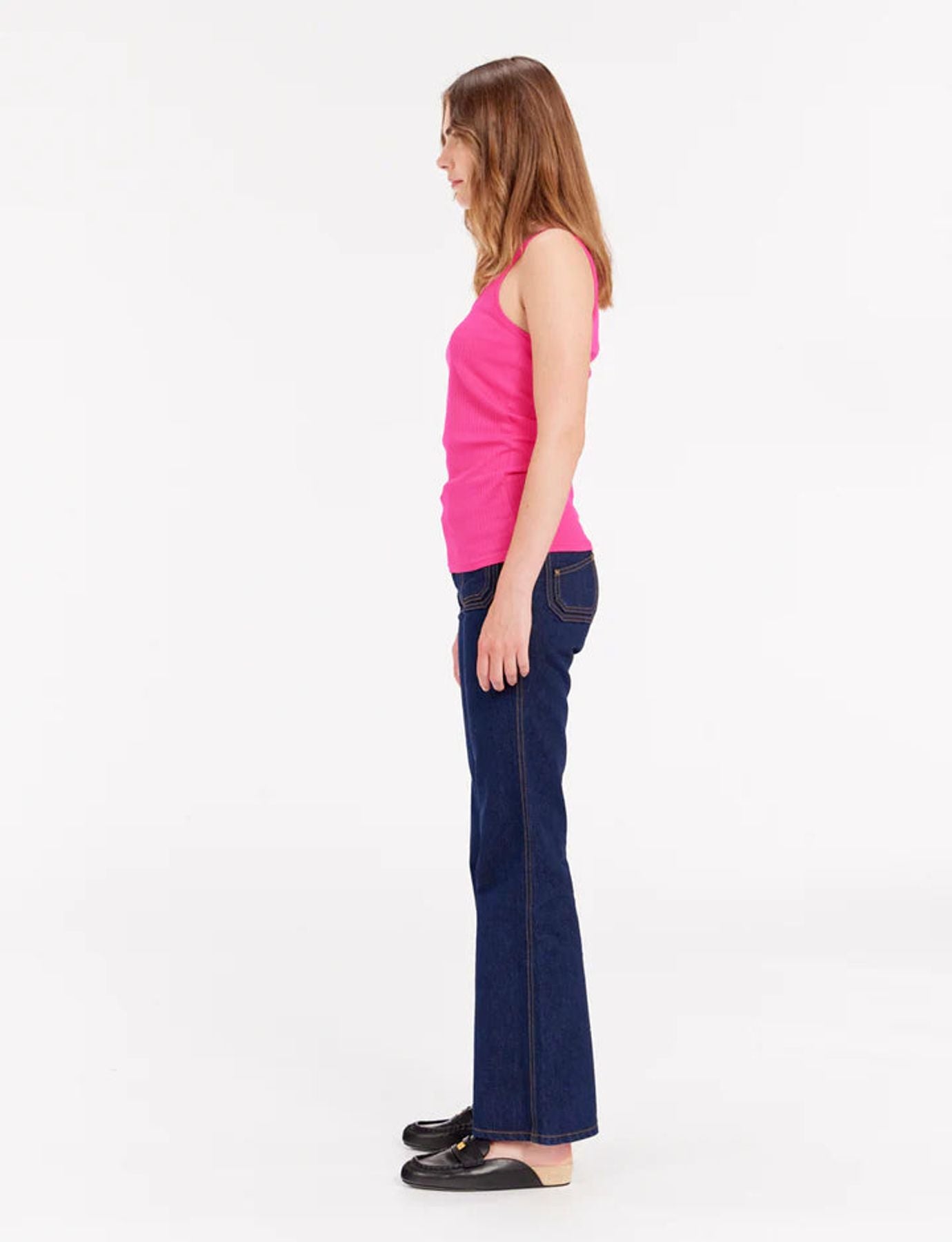 Camiseta de tirantes Amelie en jersey rosa