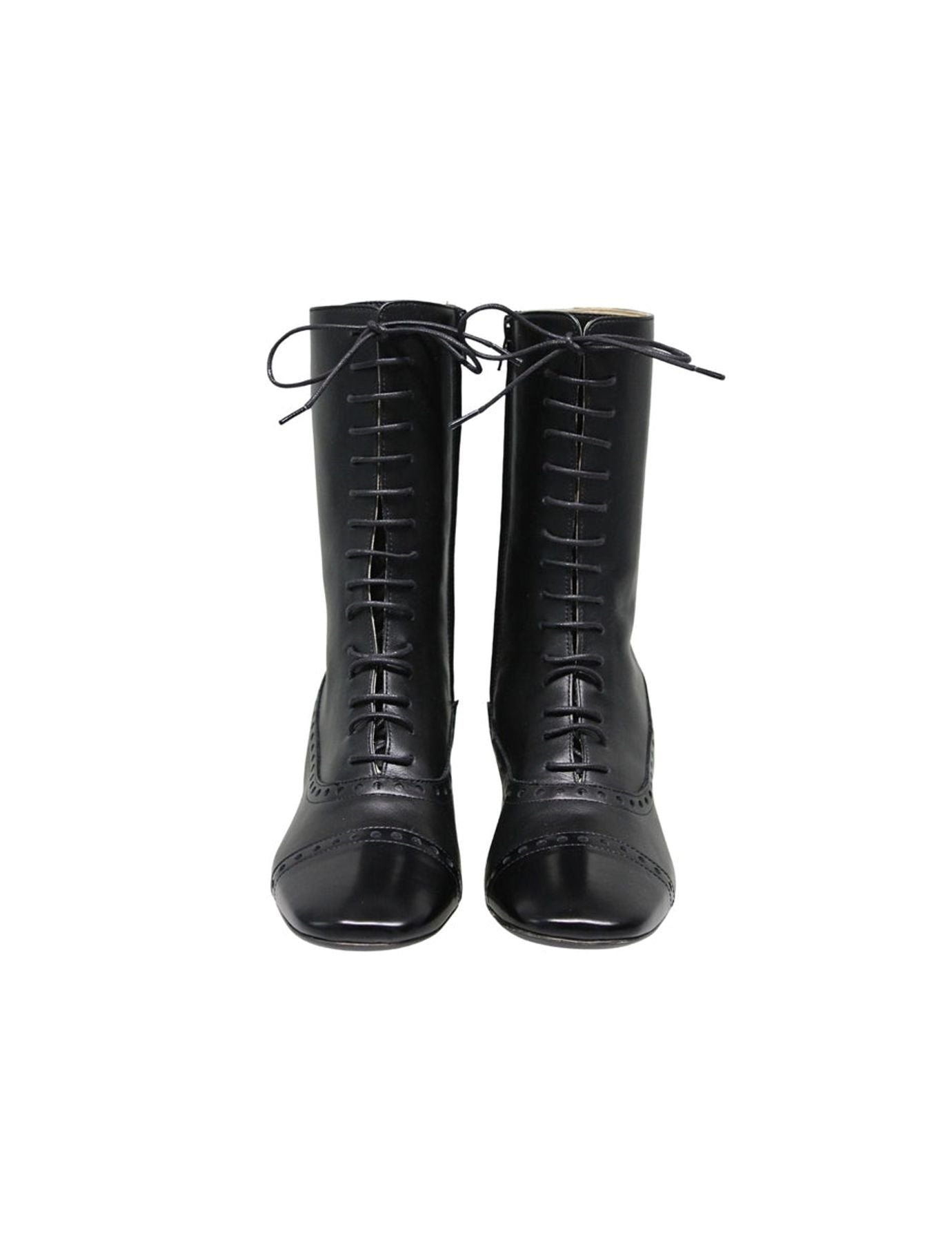 Botas altas con cordones