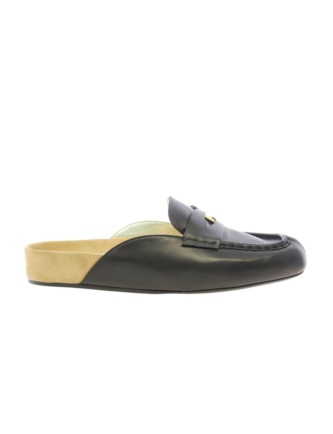 Mocasín de piel Flavie Negro