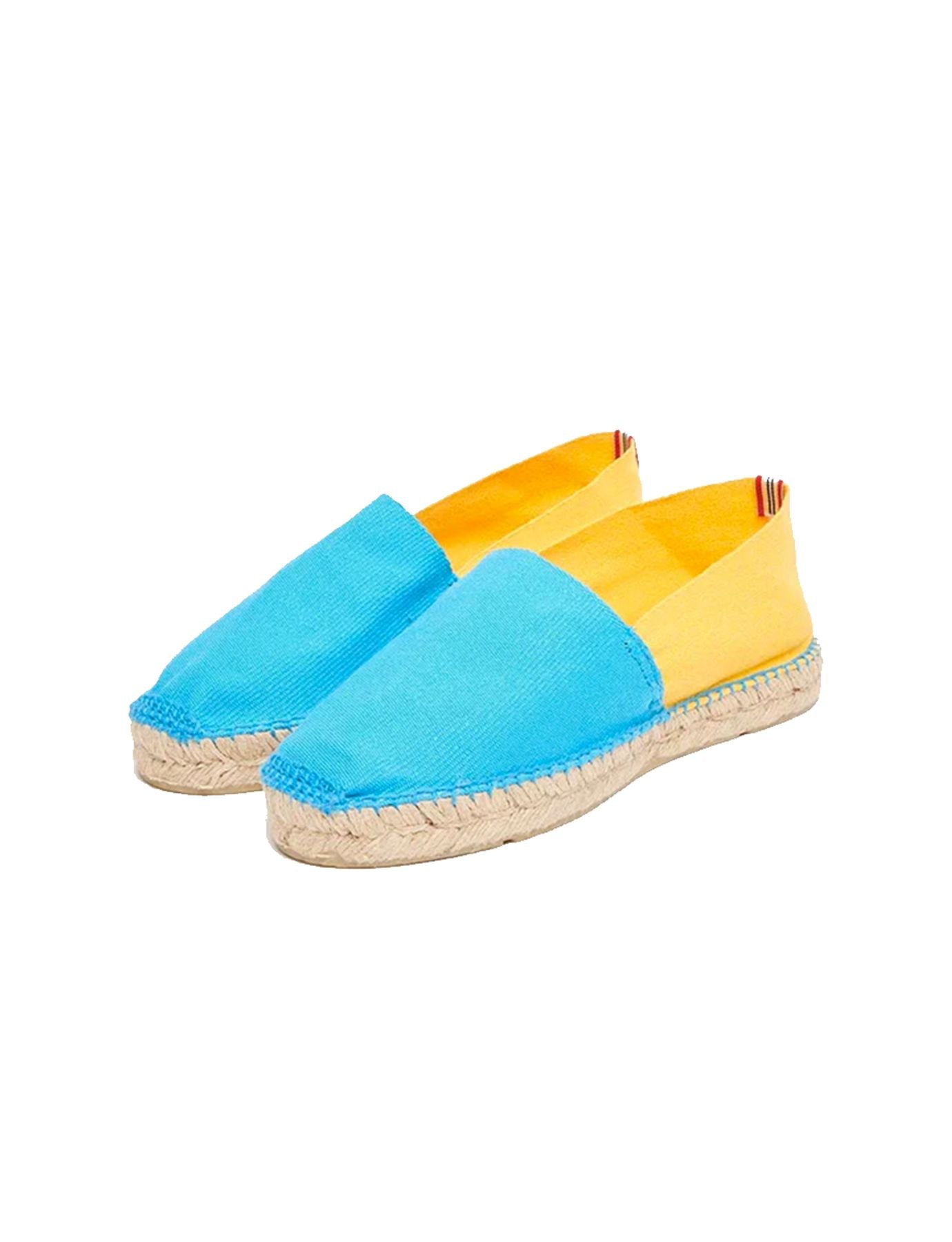 Aglae turquoise-yellow espadrilles