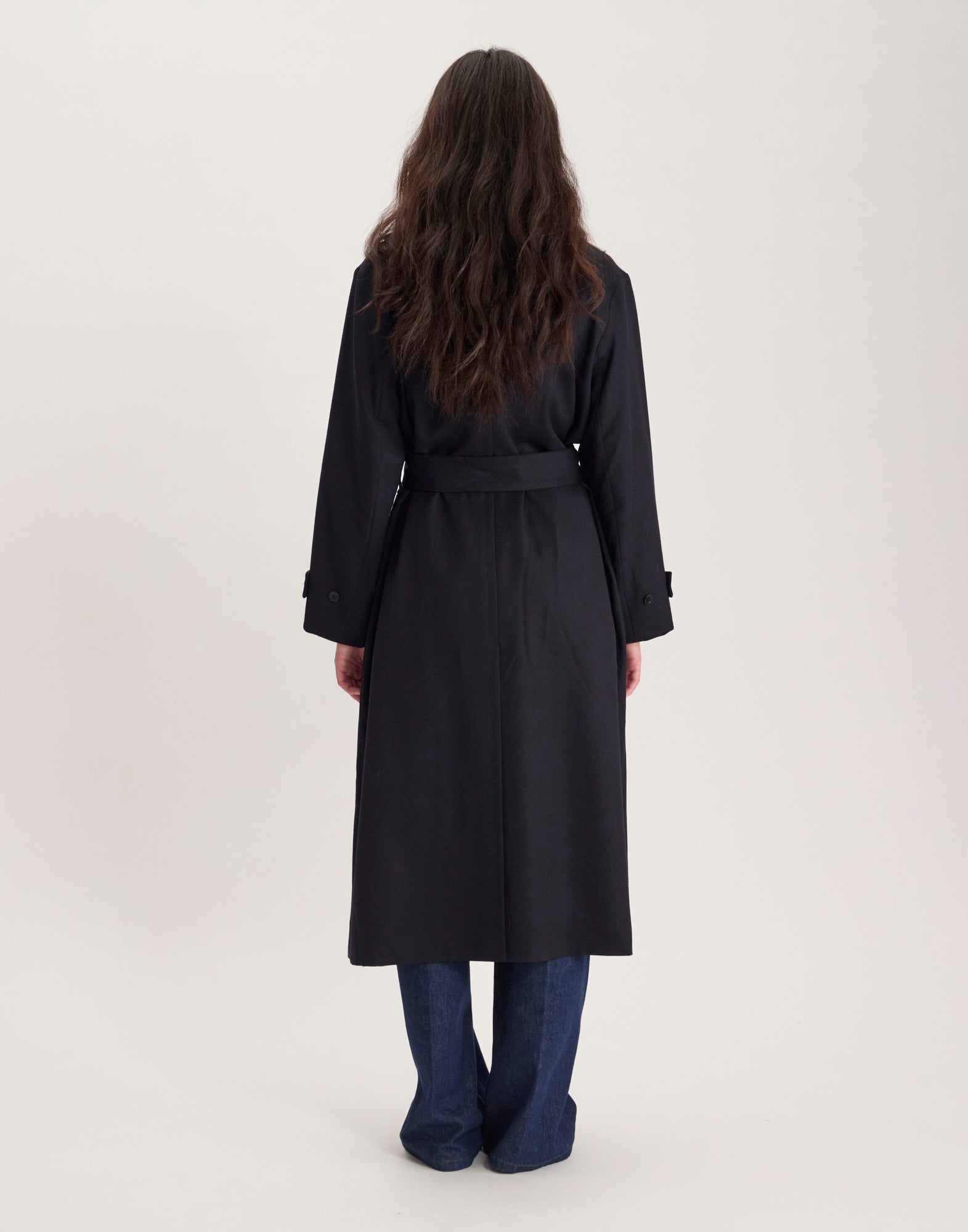 Esme black wool coat