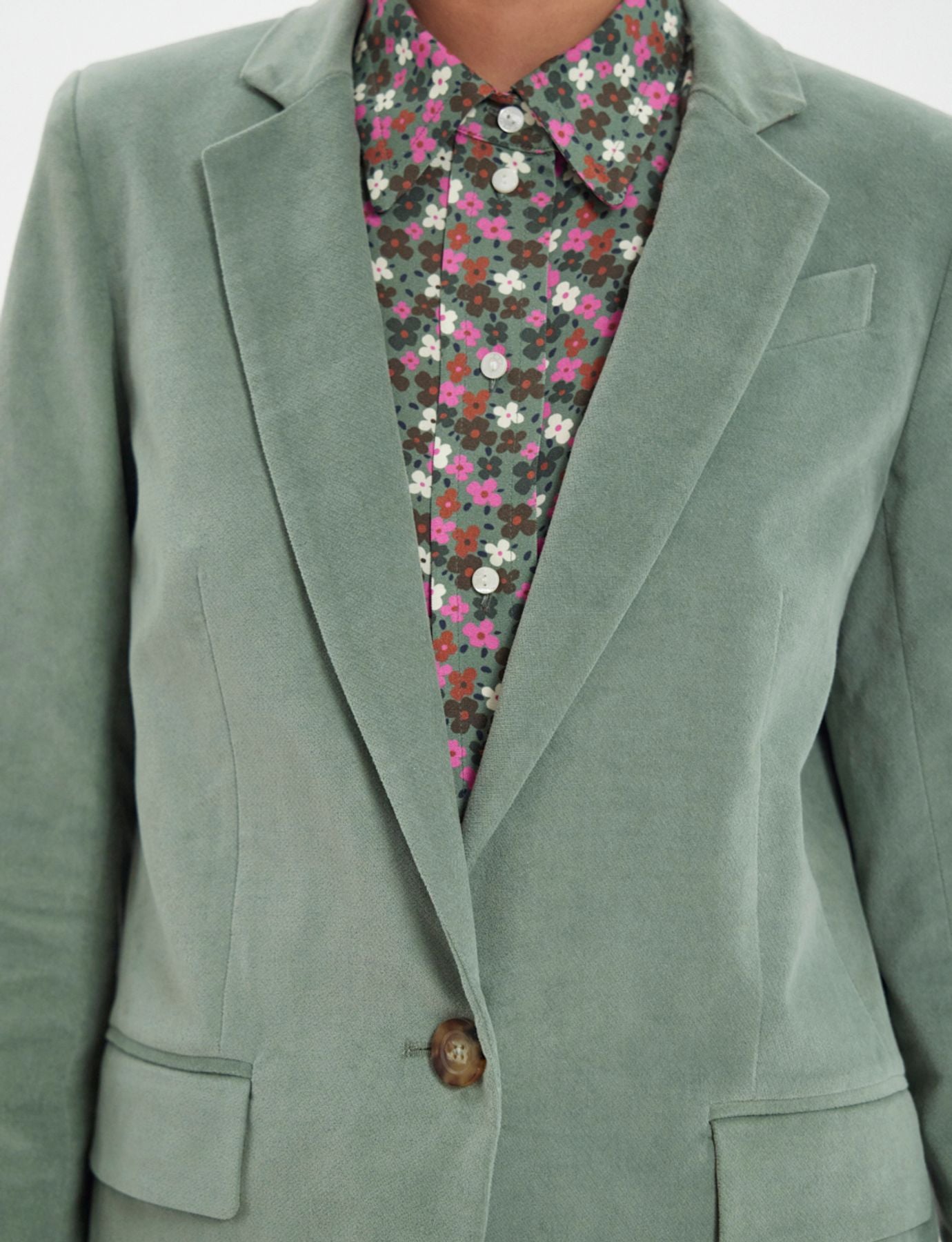 Chaqueta verde menta Bruna