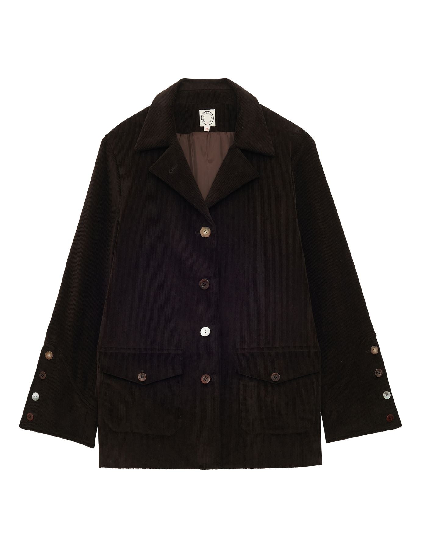 Chaqueta Jill de terciopelo marrón milleraies