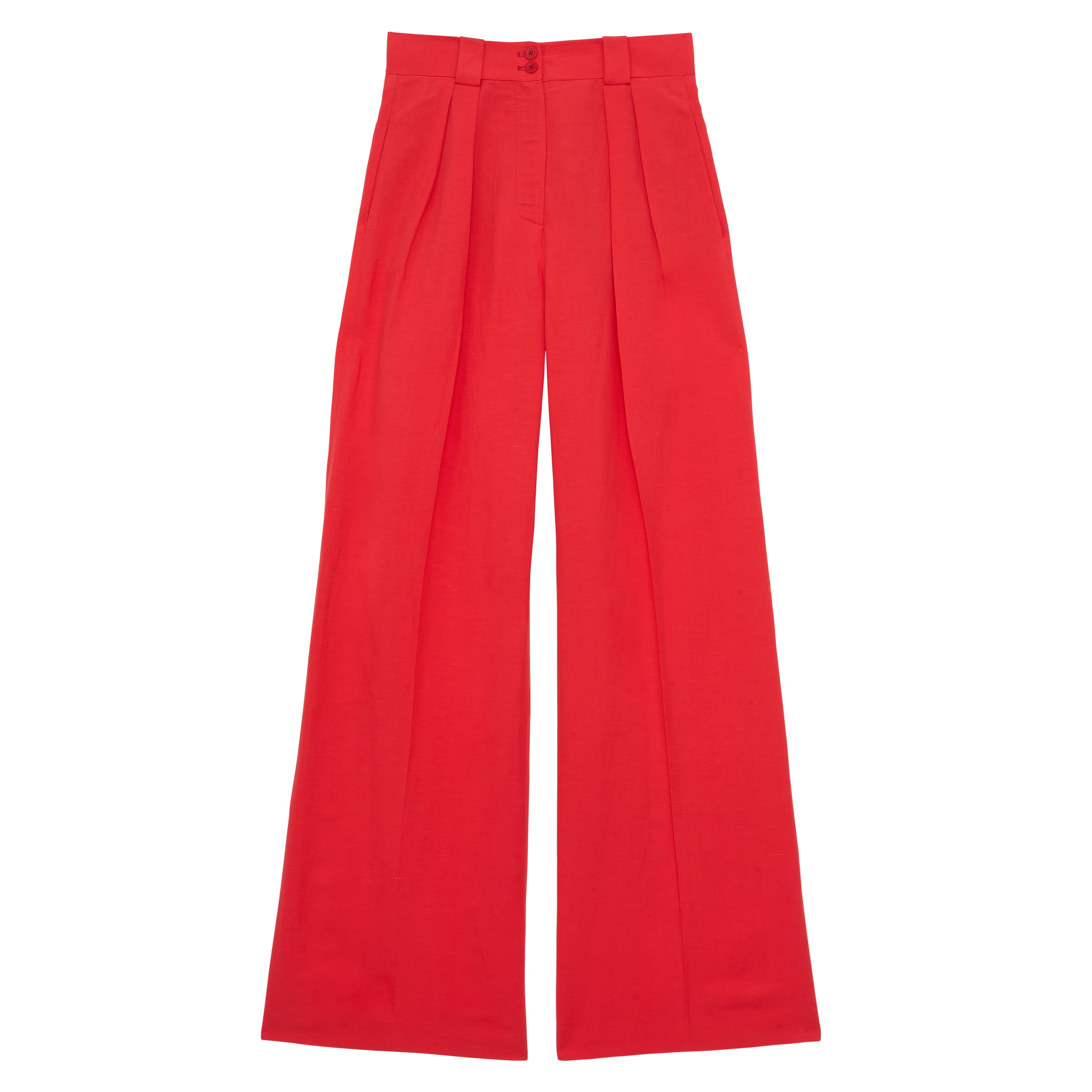 Marlène trousers in rayon and flax