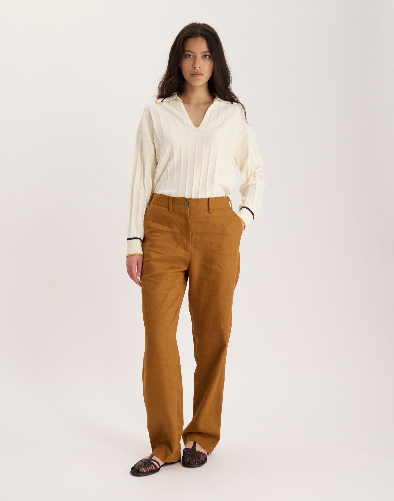 Thelma cotton trousers
