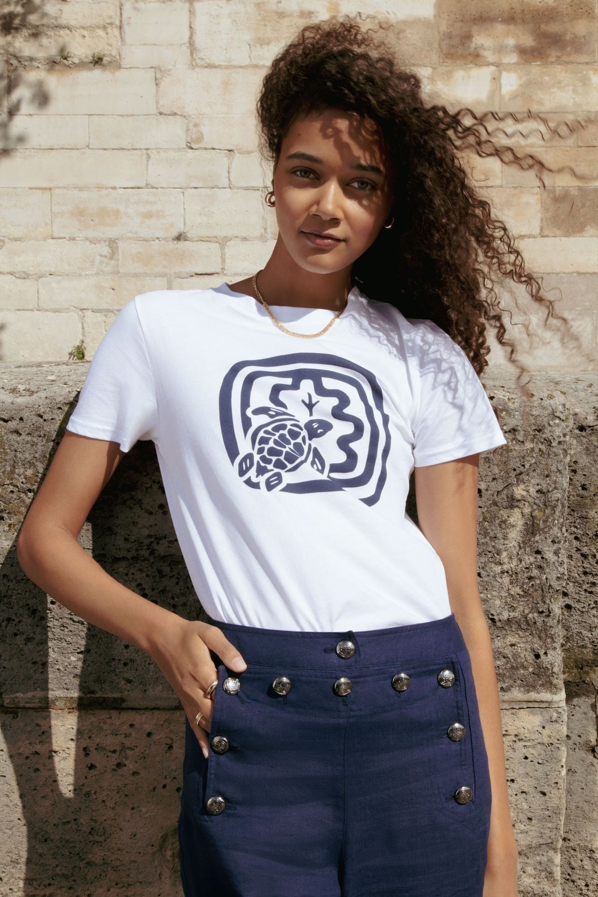 Laora T-shirt, organic cotton, white