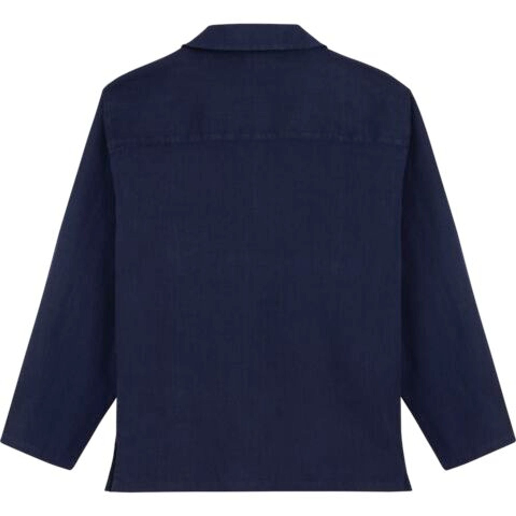 Ines x Vilebrequin, chaqueta unisex de lino azul marino