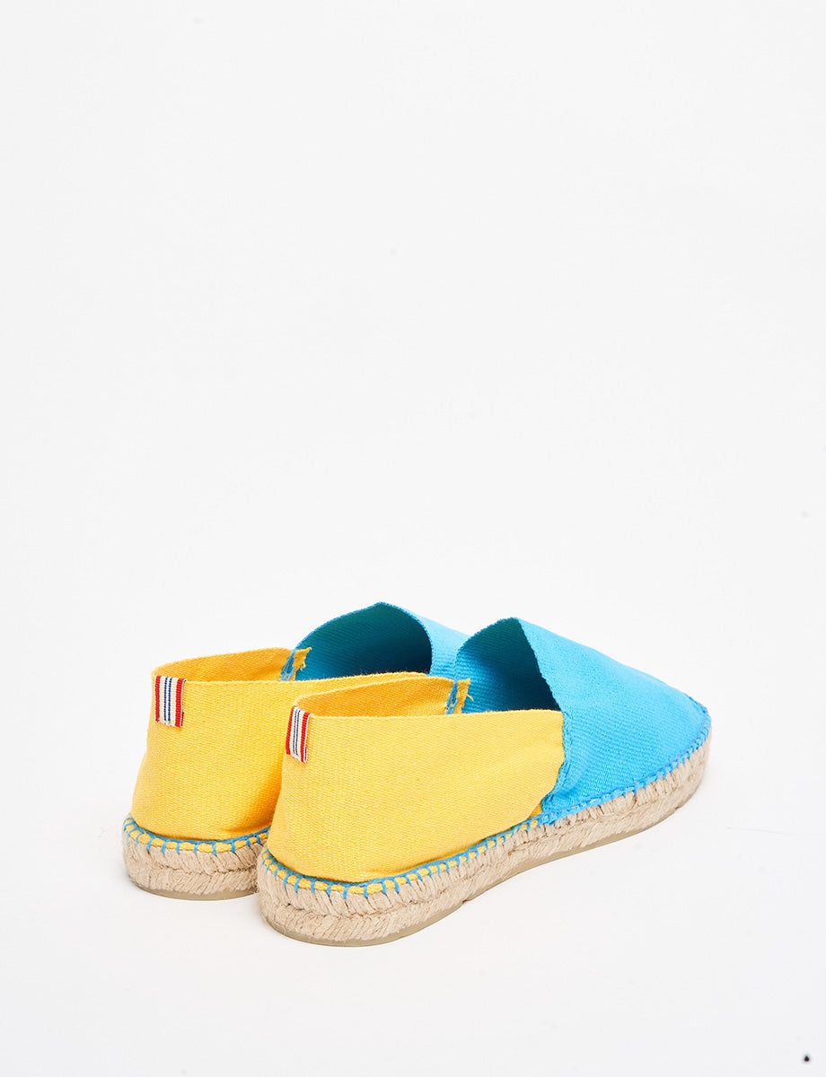 Aglae turquoise-yellow espadrilles