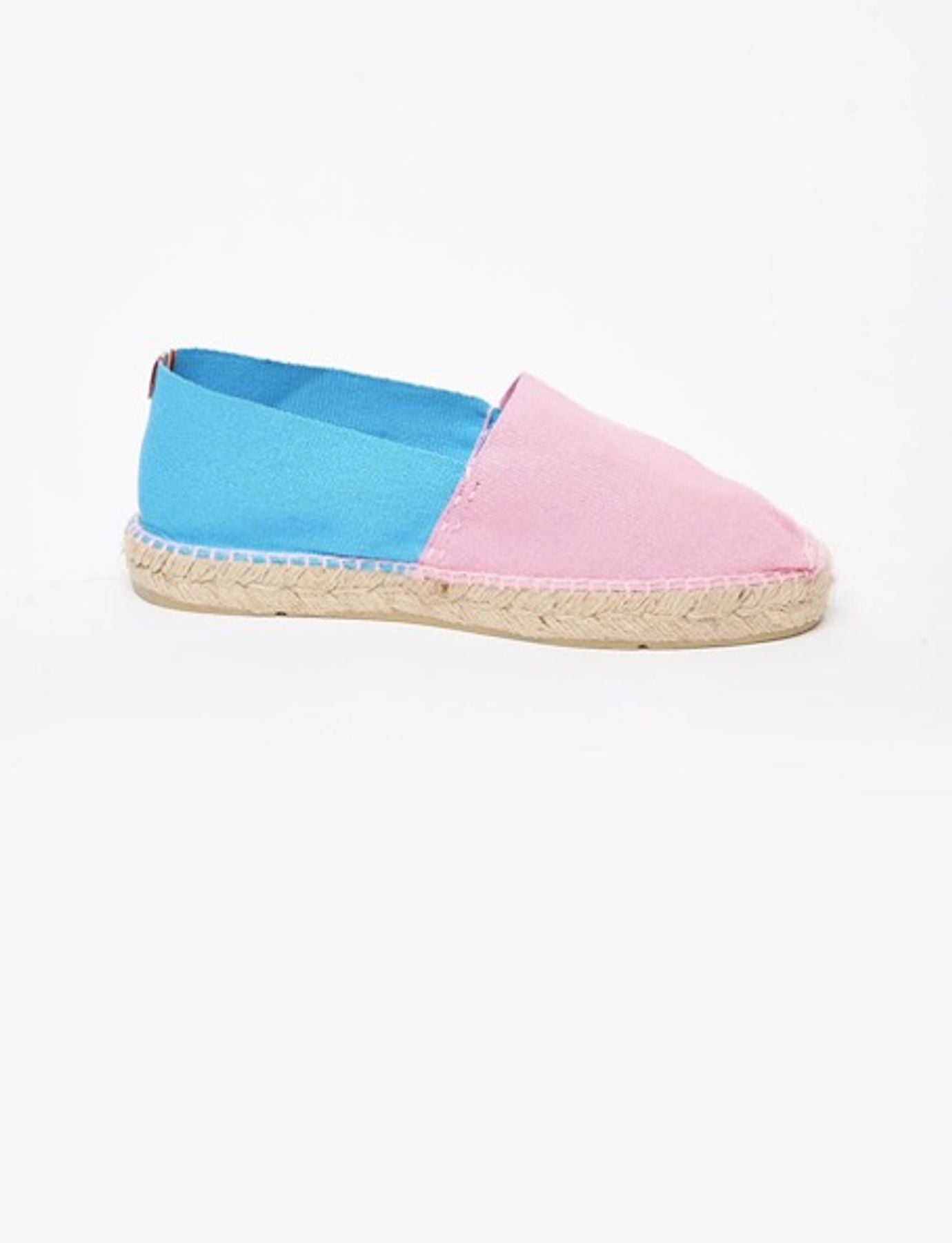 Aglae pink-turquoise espadrilles