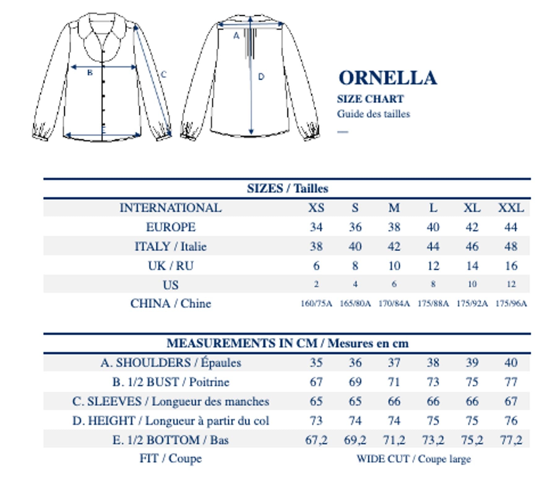 Blusa con estampado de hojas de roble Ornella