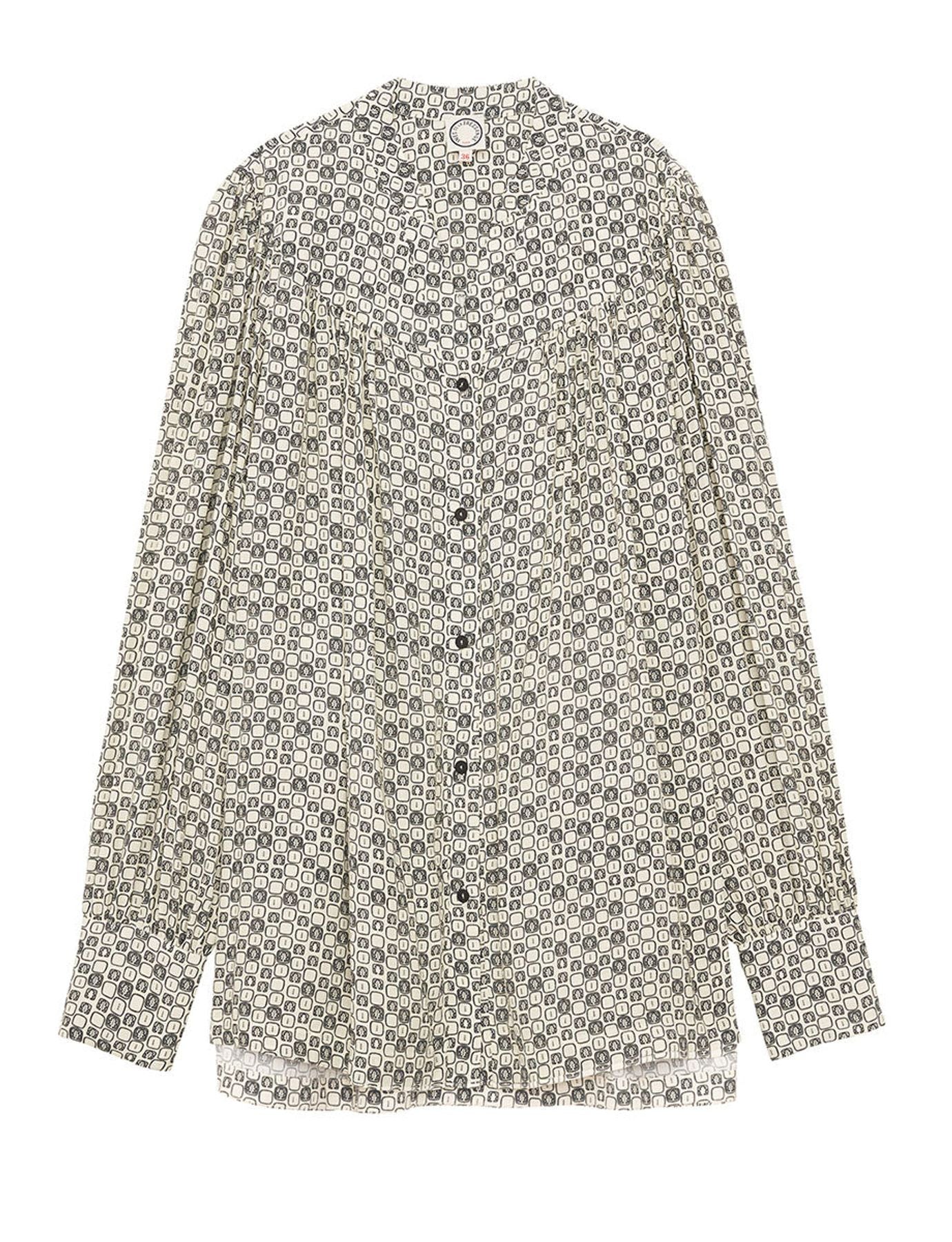 Ornella Oak Leaf Print Blouse