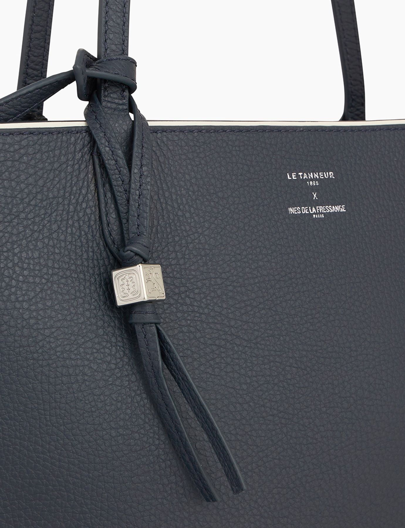 Ines x Le Tanneur Bolsa de la compra grande azul