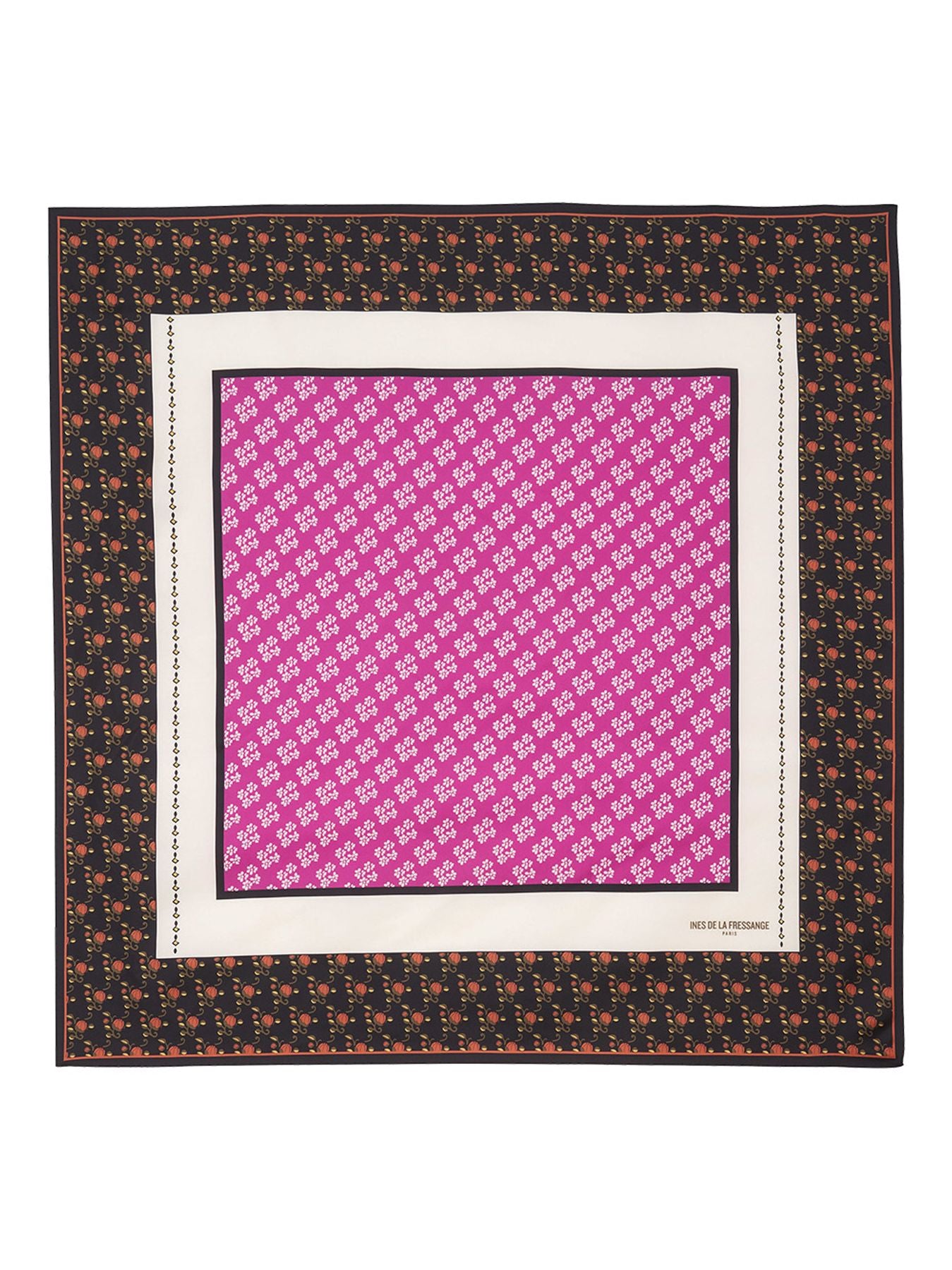 Pañuelo de seda Lewis estampado floral indio