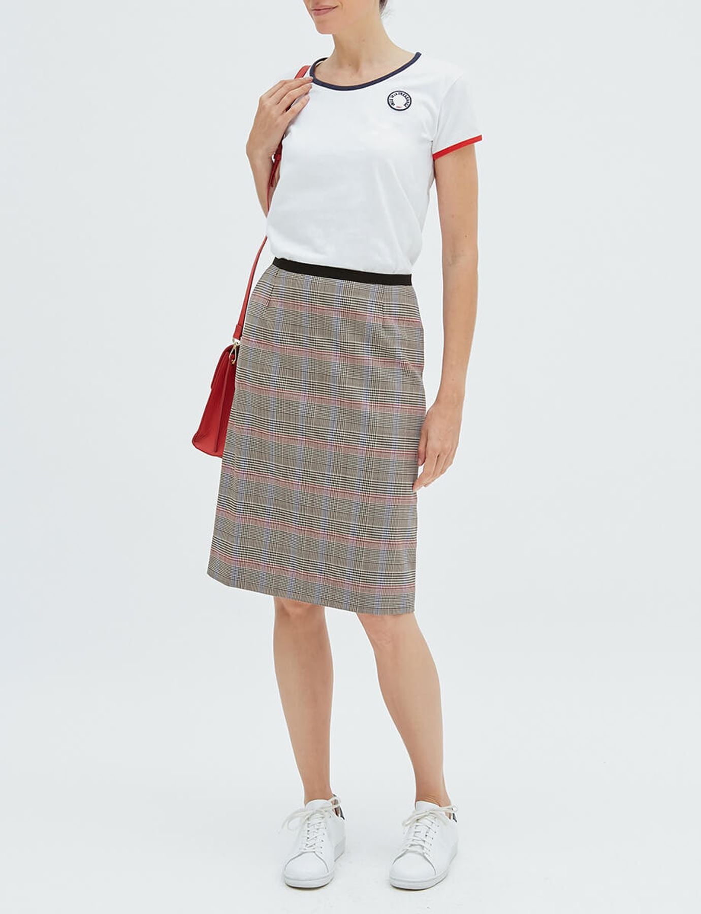 Falda Rika de lana gris