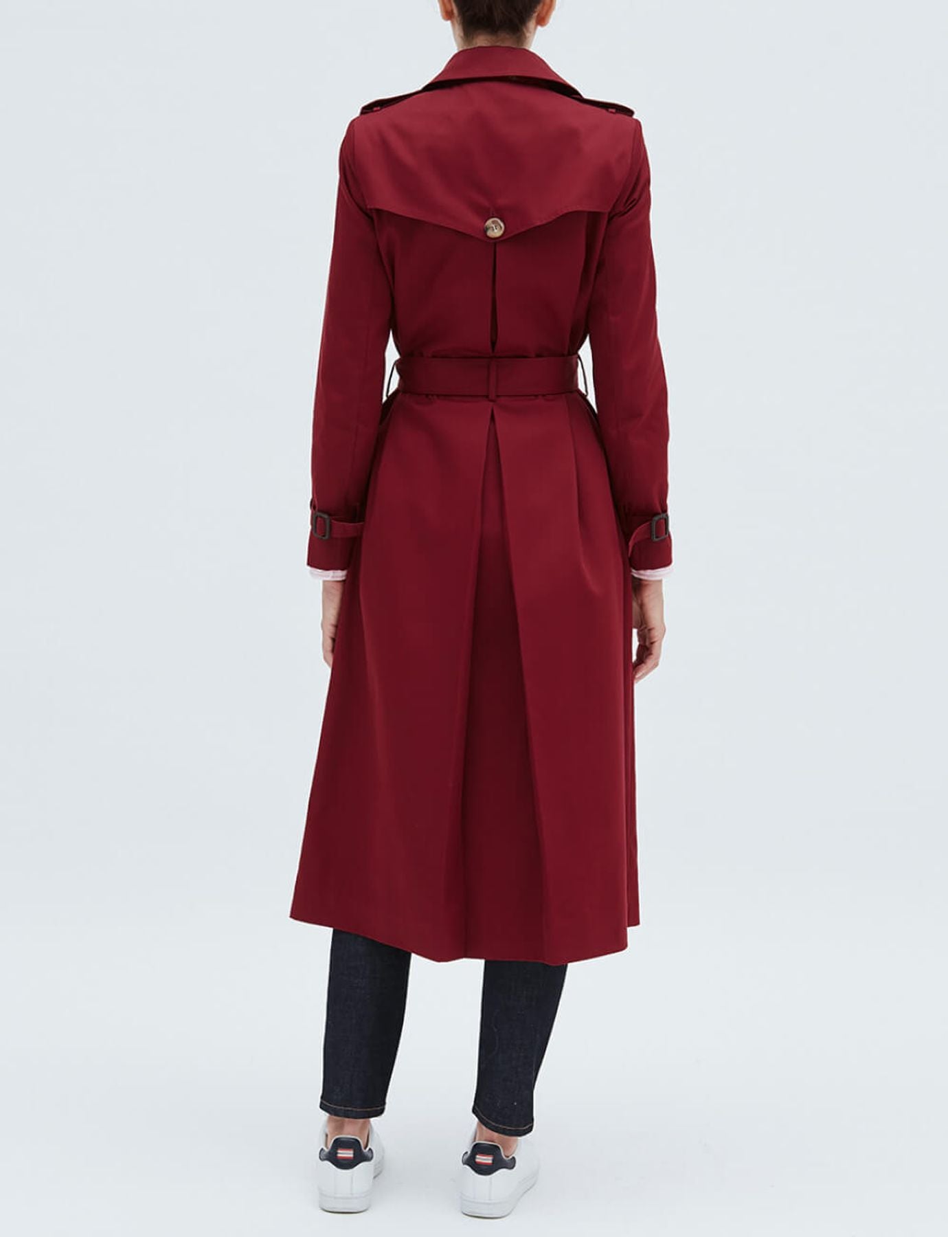 Gabardina Gaultier burdeos