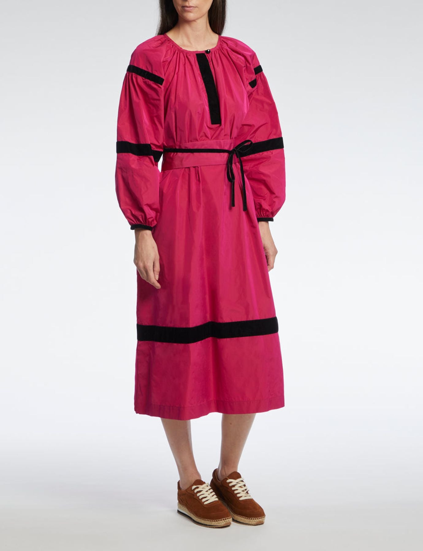 Vestido Flora fucsia