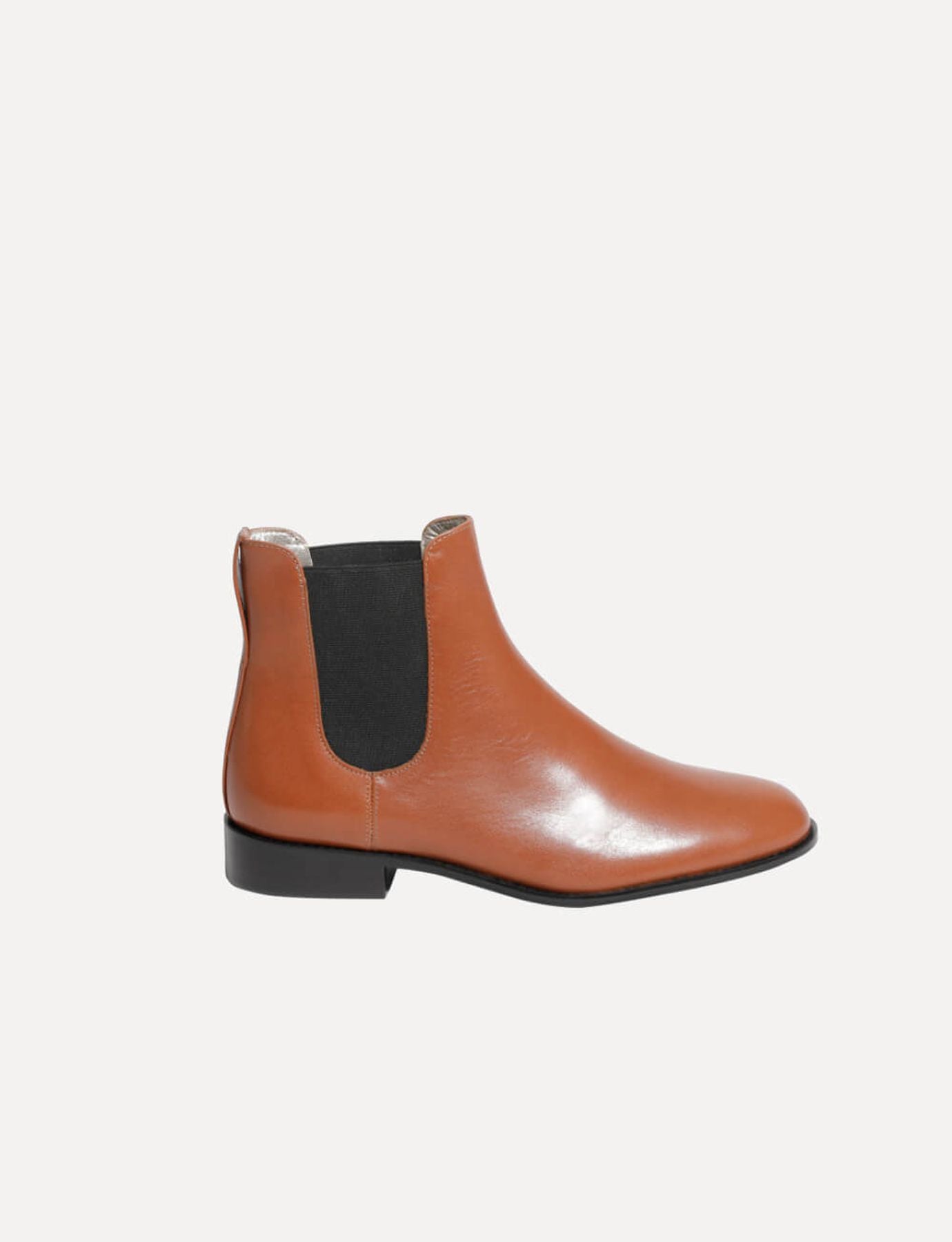 Botines Chelsea de piel camel