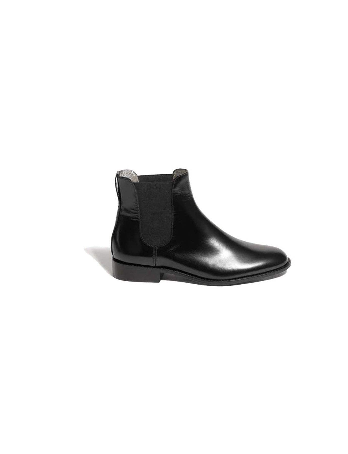 Botines Chelsea de cuero negro