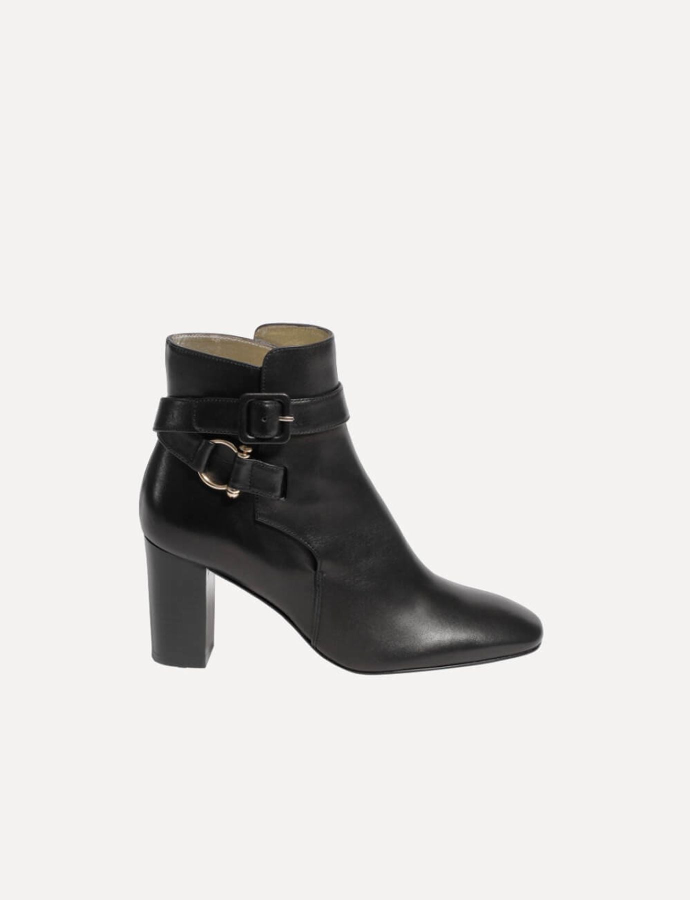 Betty botas de cuero negro
