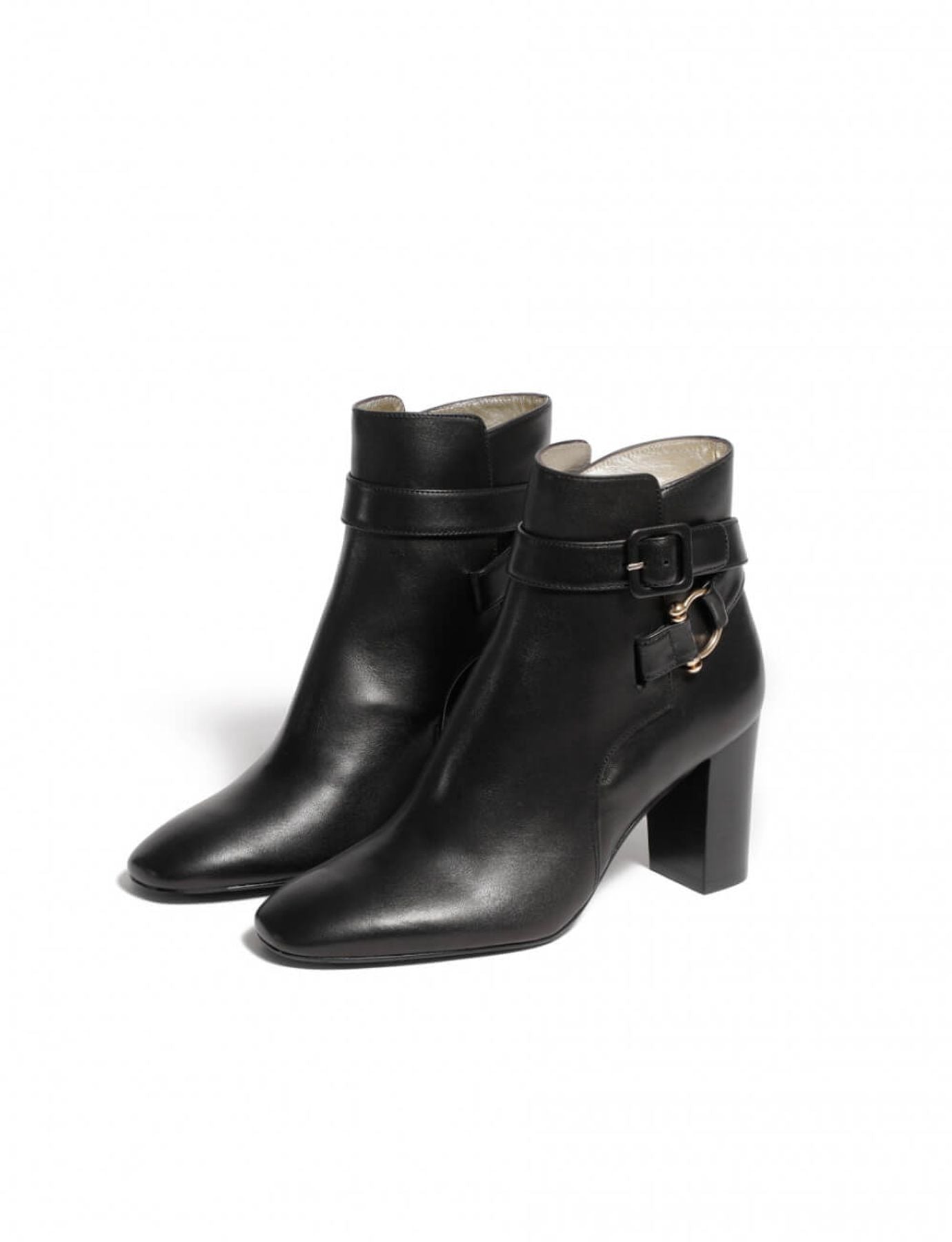 Betty botas de cuero negro