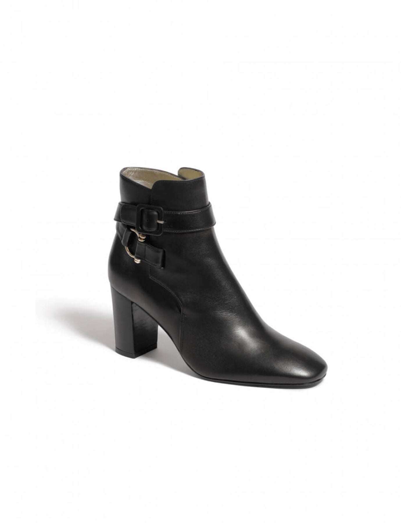 Betty botas de cuero negro