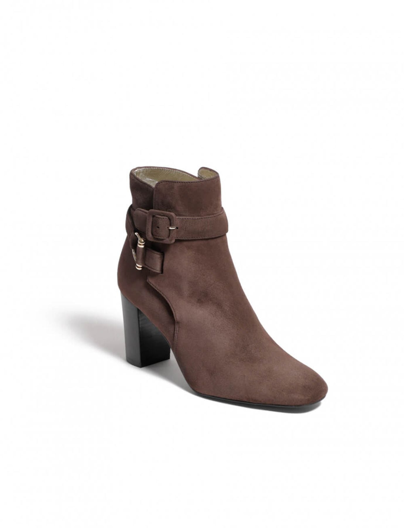 Botines Betty de ante marrón