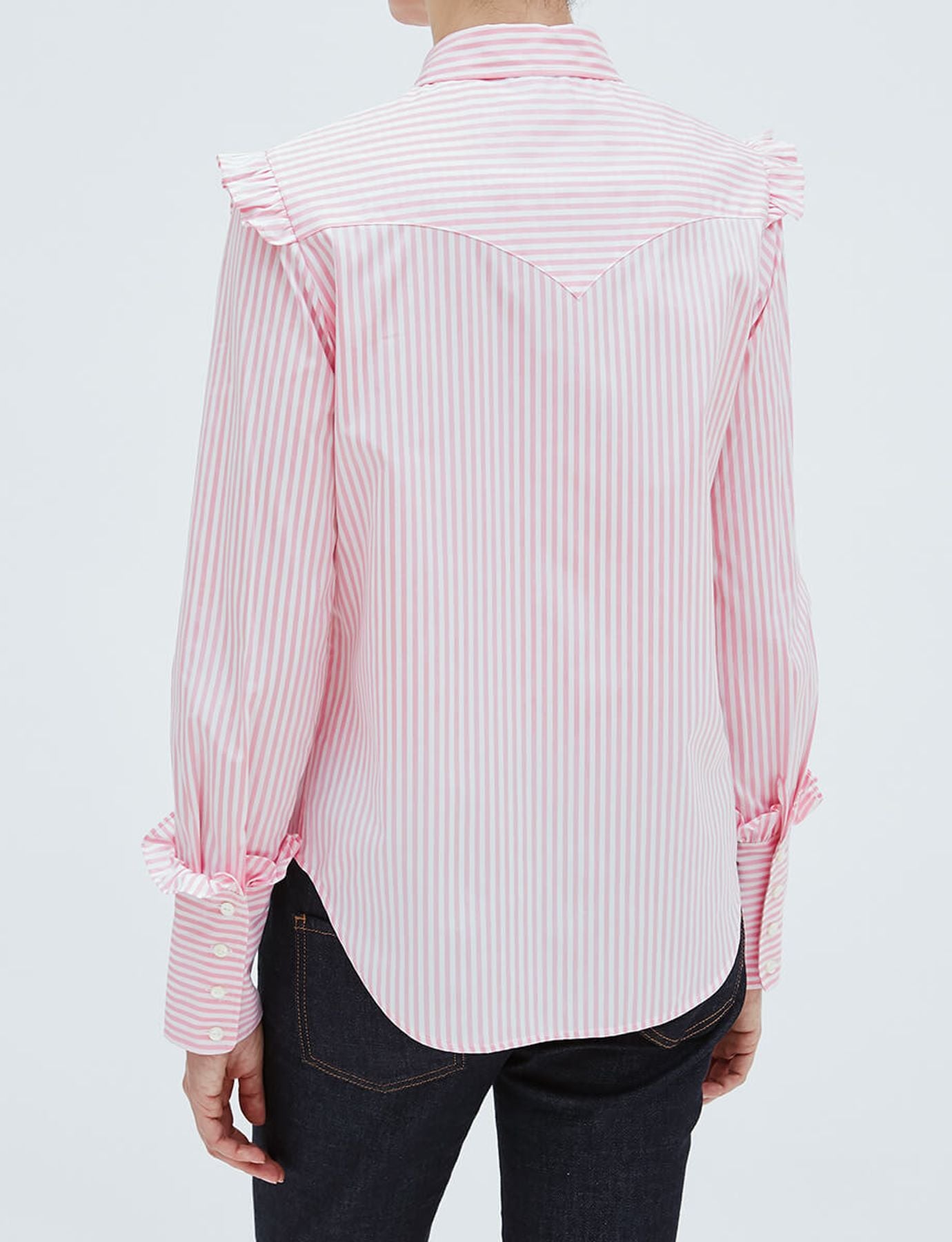 Lucina shirt in pale pink cotton