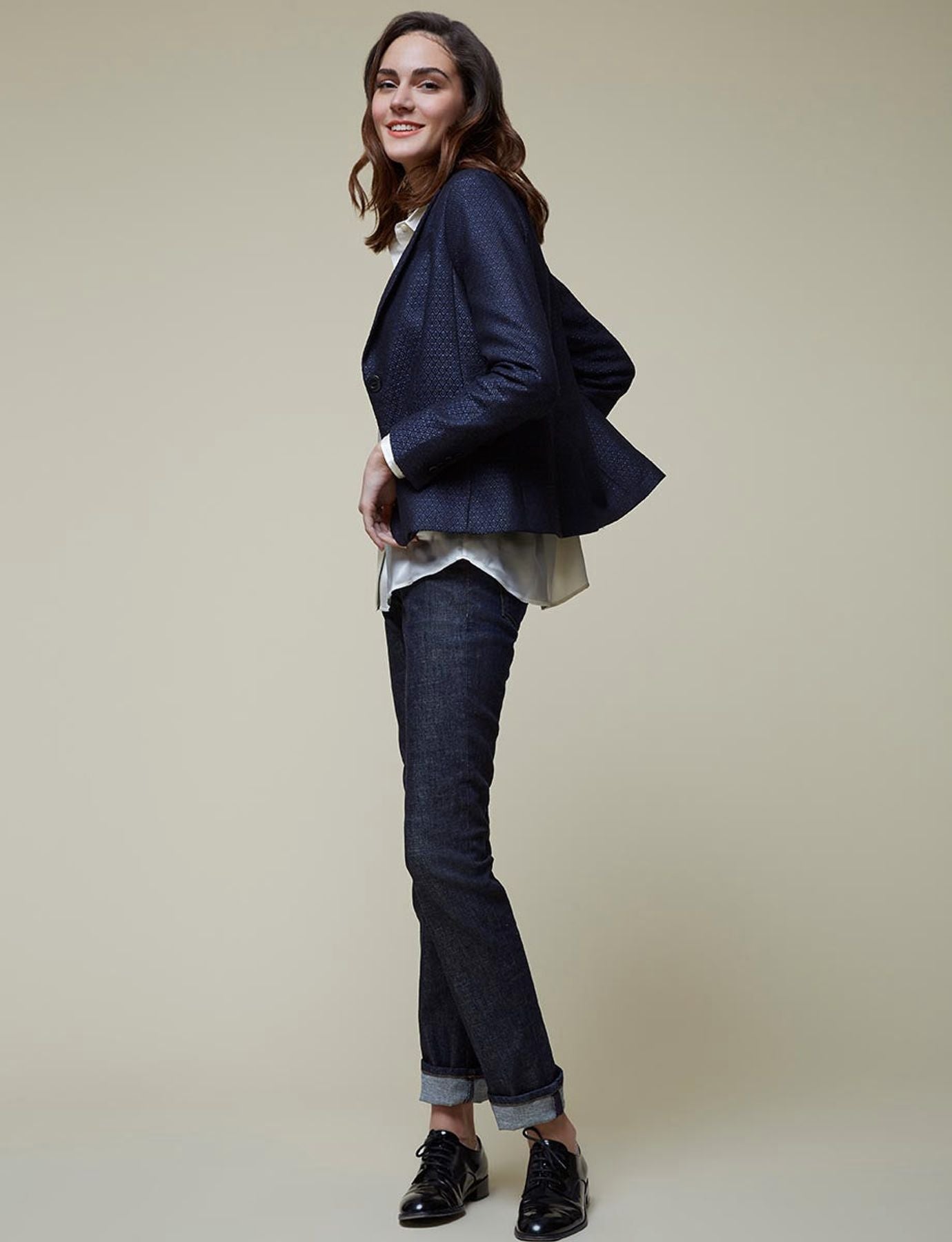 DEJA ONLINE SHOPIFY Jacke Nicoletta marineblau