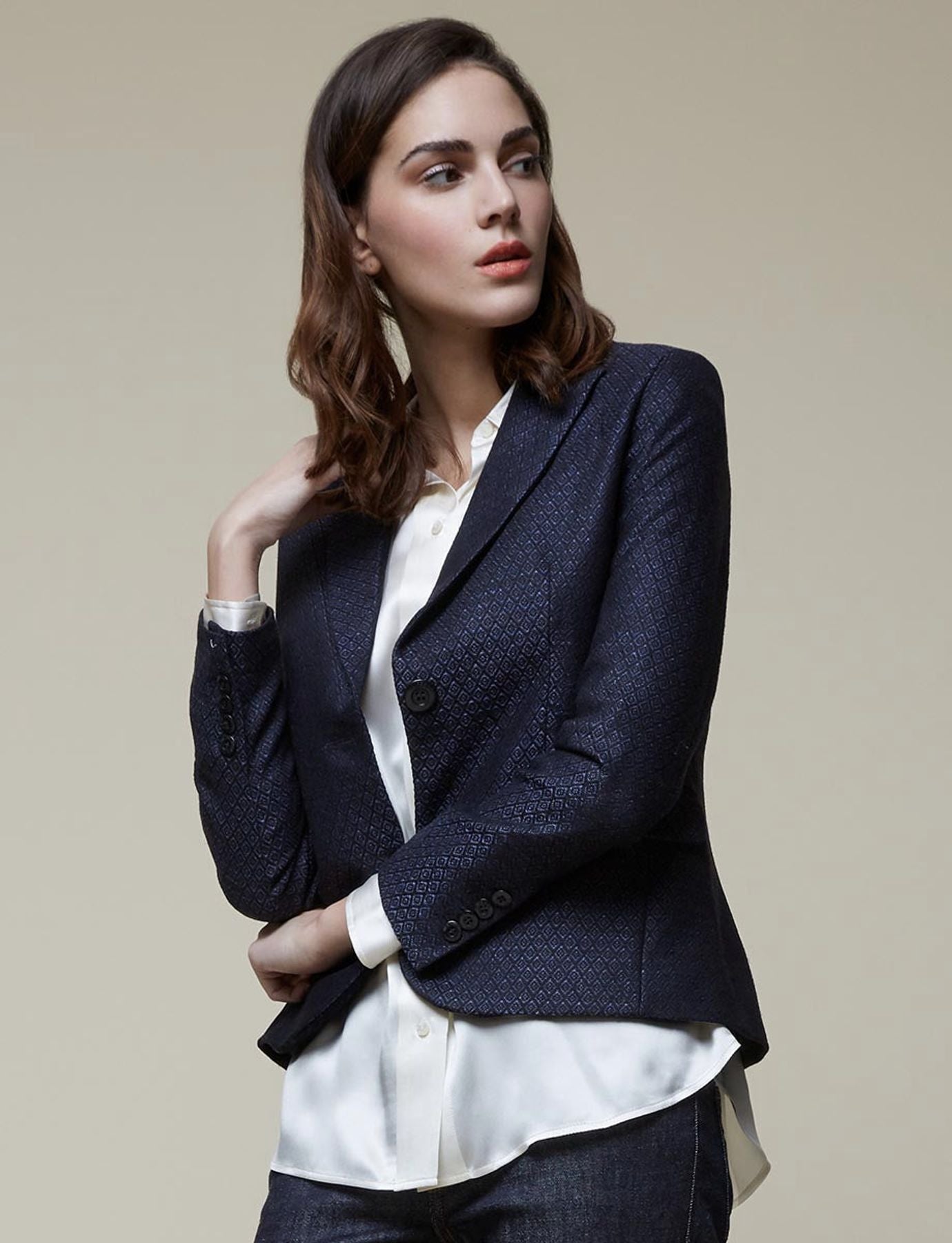DEJA ONLINE SHOPIFY Jacke Nicoletta marineblau