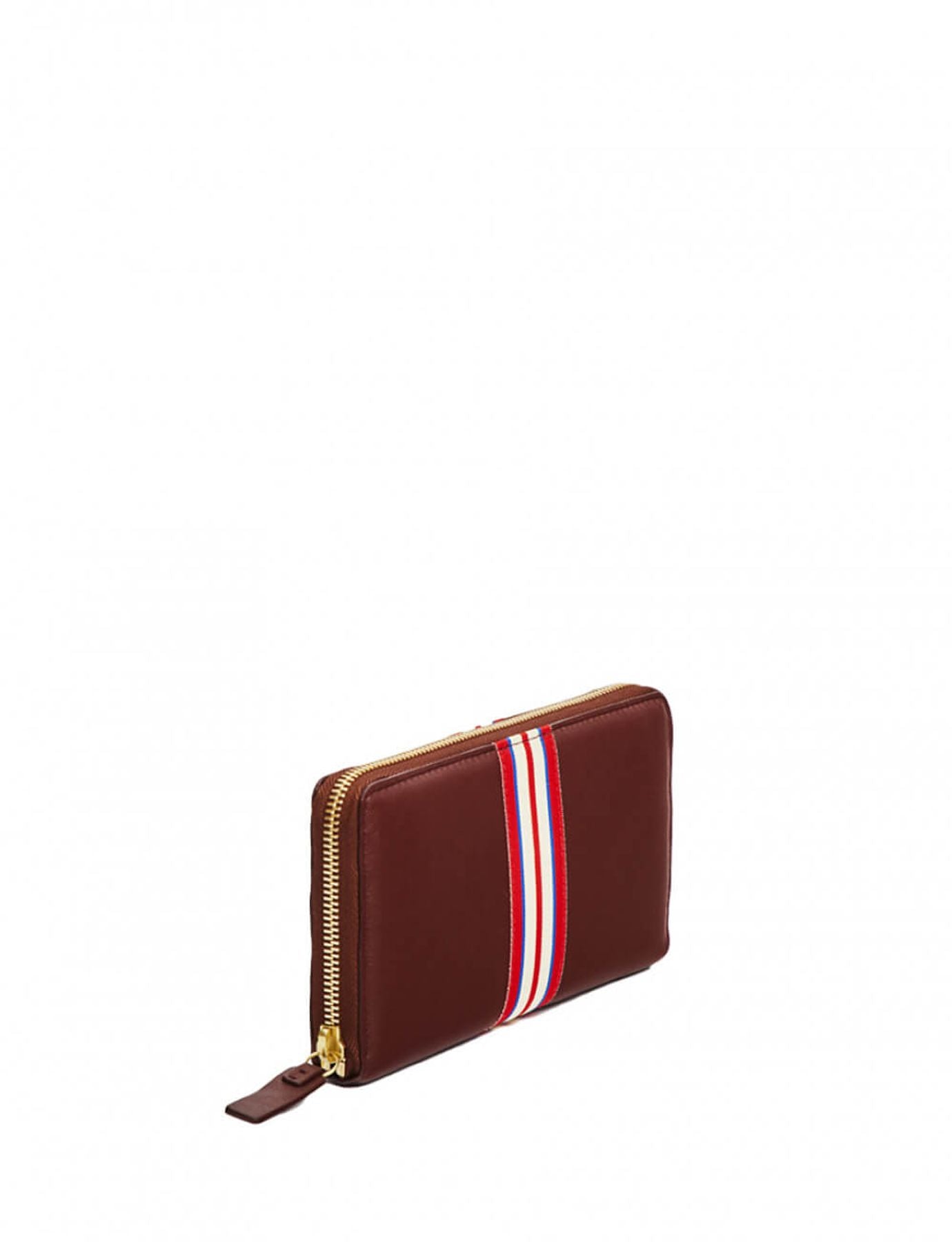 Cartera Le Parisien de piel color castaño