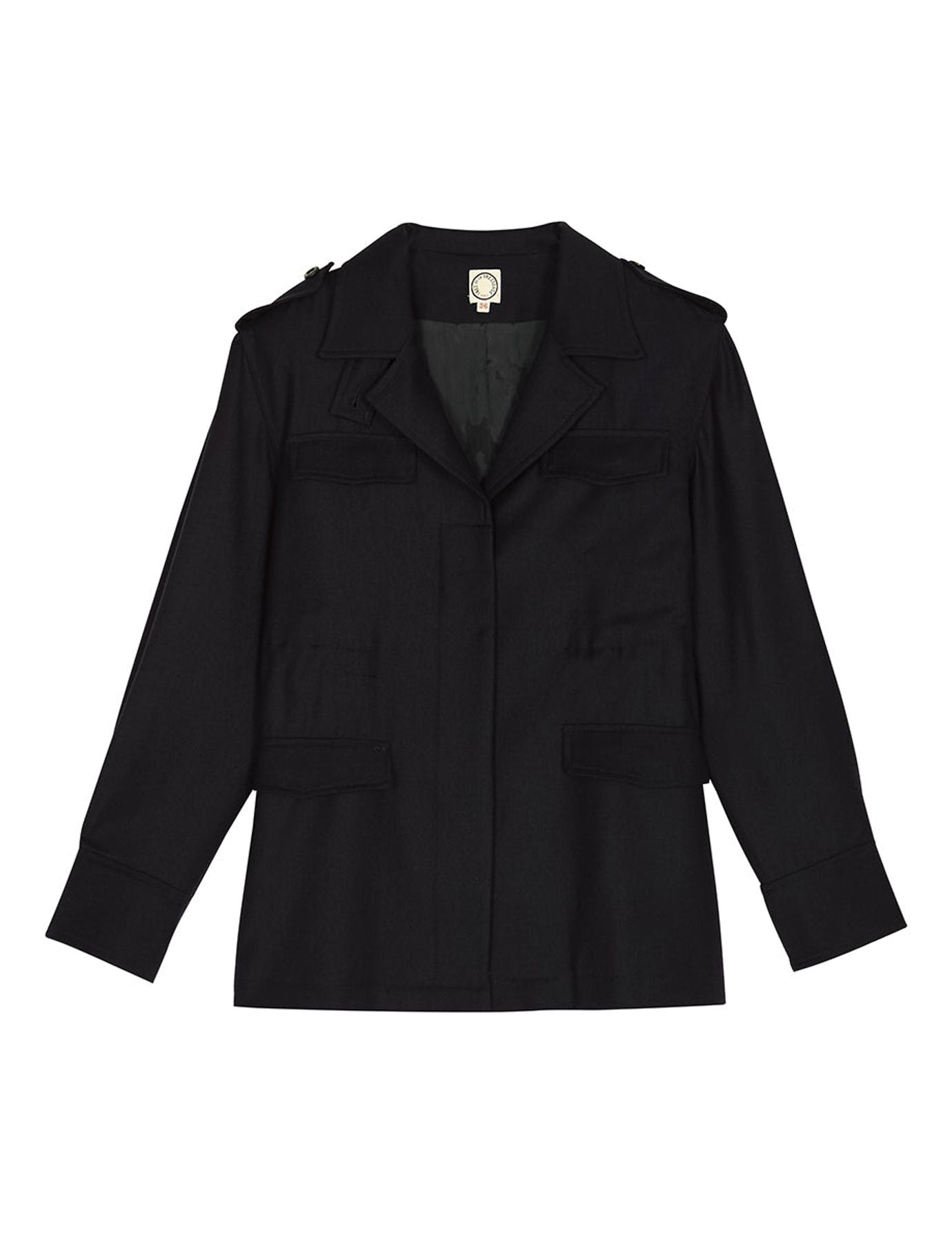 Renoir Jacke Wolle marineblau