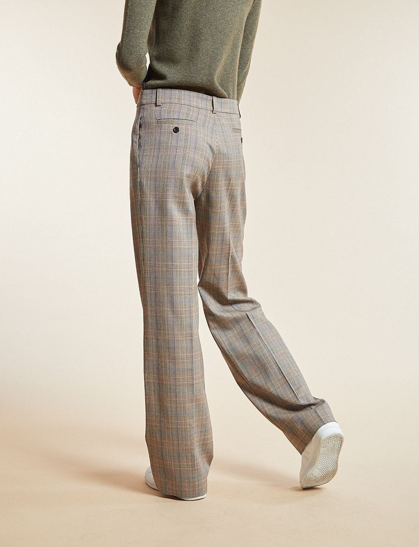 Pantalón Hector Príncipe de Gales beige