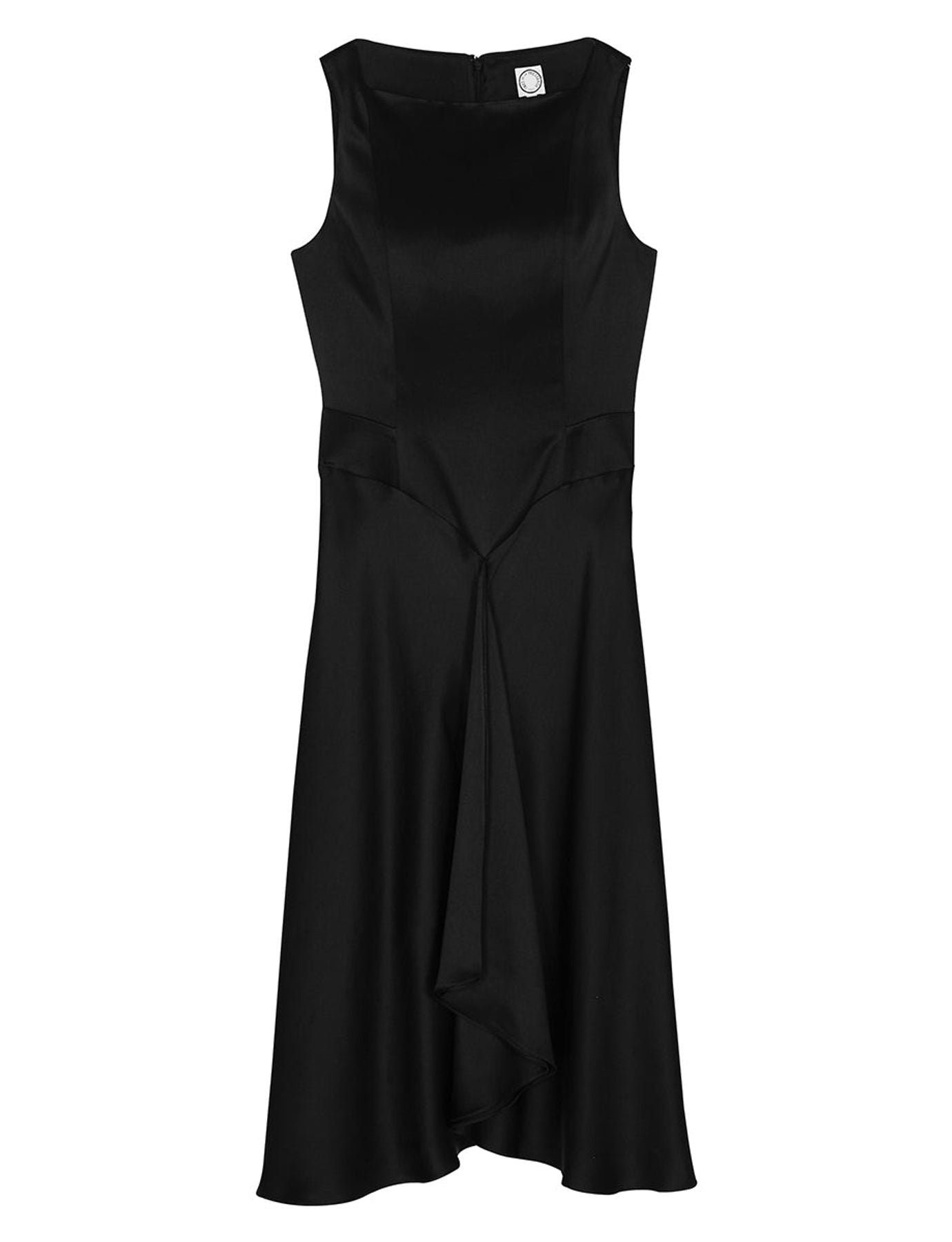 Vestido Popinette negro satinado