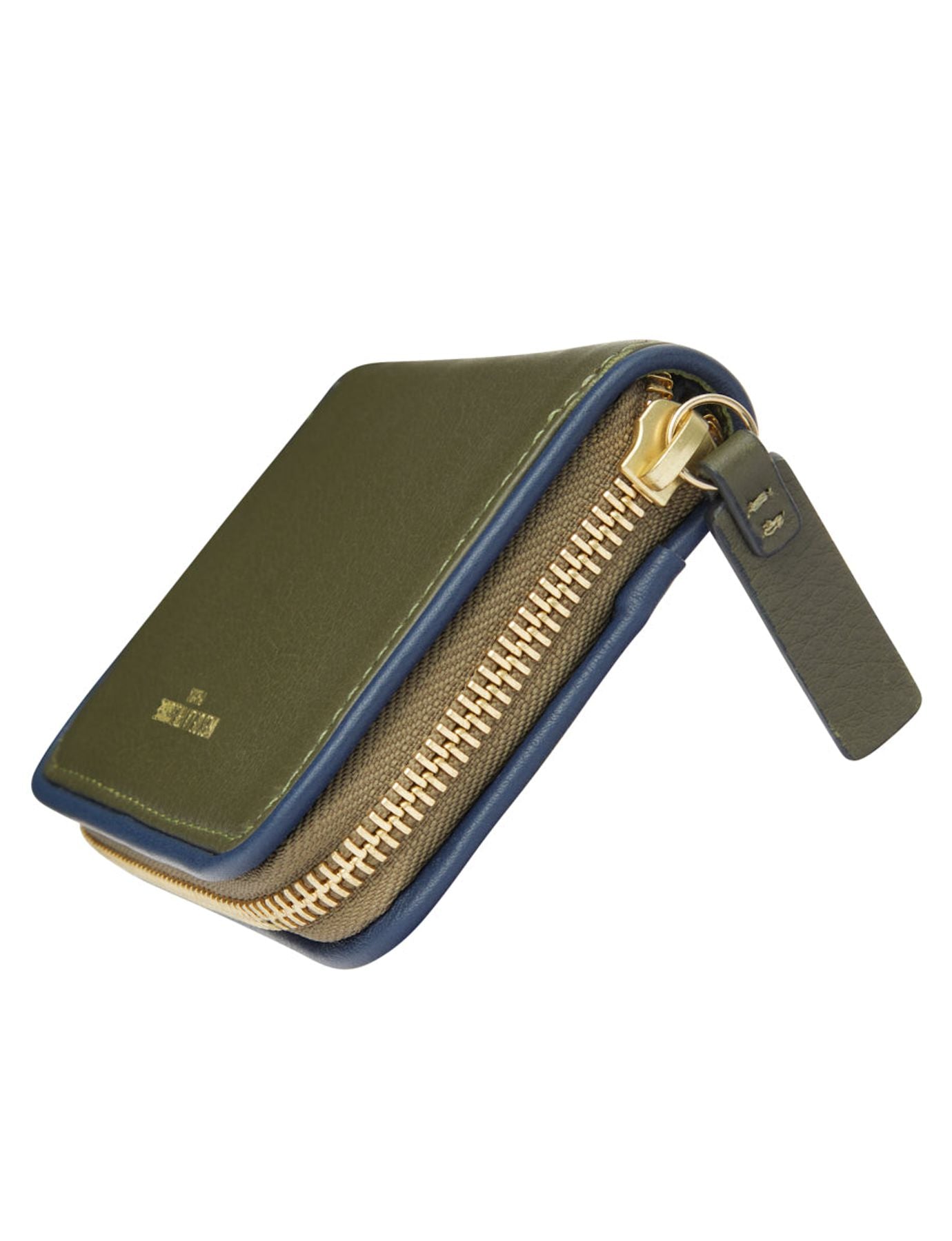 Marcia khaki leather wallet